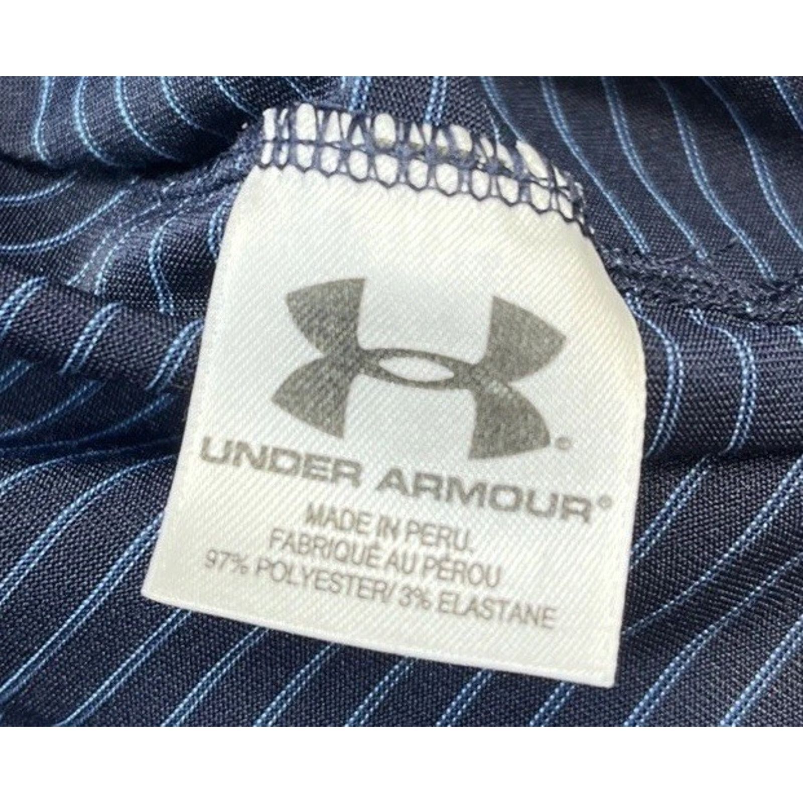 Under Armour Under Armour Men's UA Matchplay Stripe Polo Shirt Blue M Size US M / EU 48-50 / 2 - 8 Thumbnail