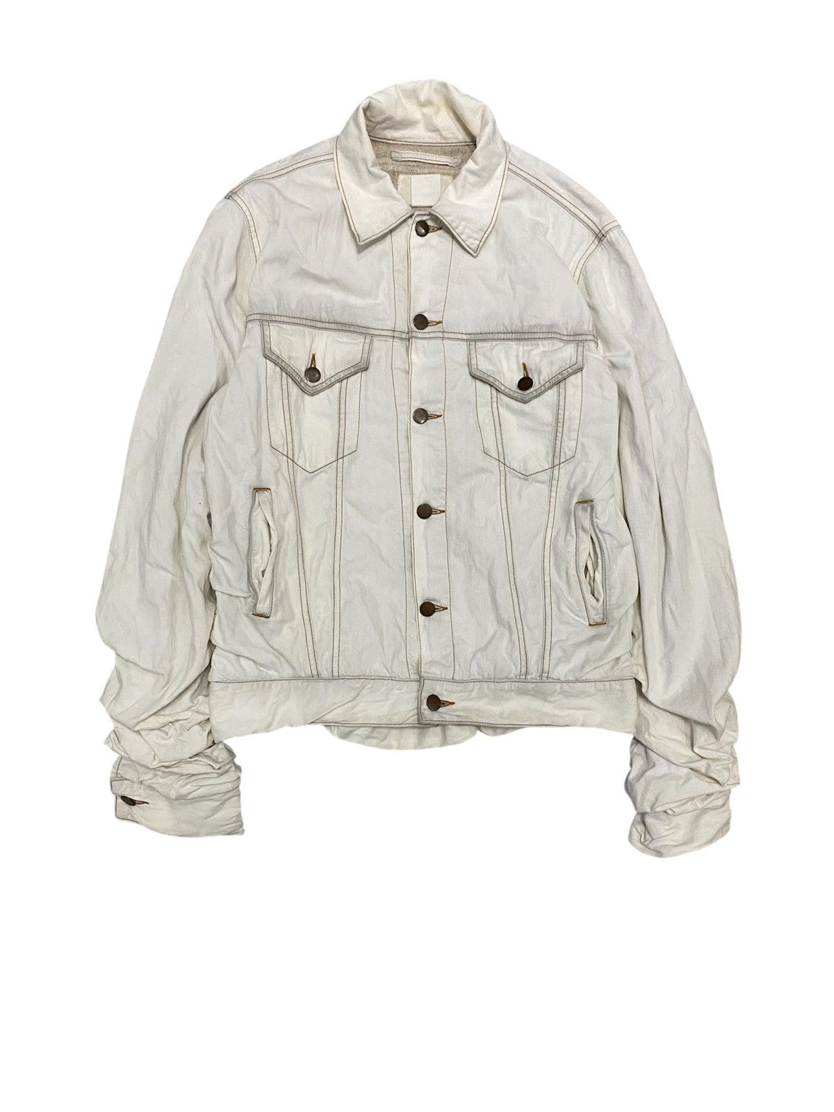 Maison MIHARA YASUHIRO AW05 MIHARAYASUHIRO Layered Stack monkey sleeve Denim Jacke Size US M / EU 48-50 / 2 - 1 Thumbnail