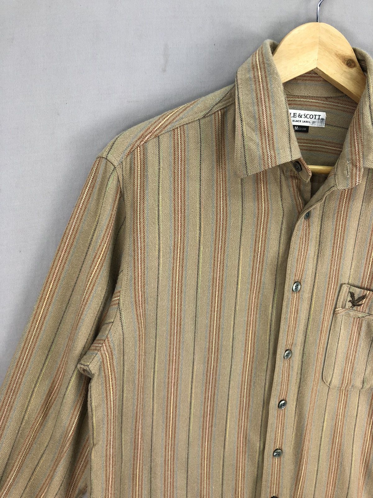 Japanese Brand × Lyle & Scott Vintage Lyle & Scott Black Label Button Ups T-Shirt Size US M / EU 48-50 / 2 - 2 Thumbnail