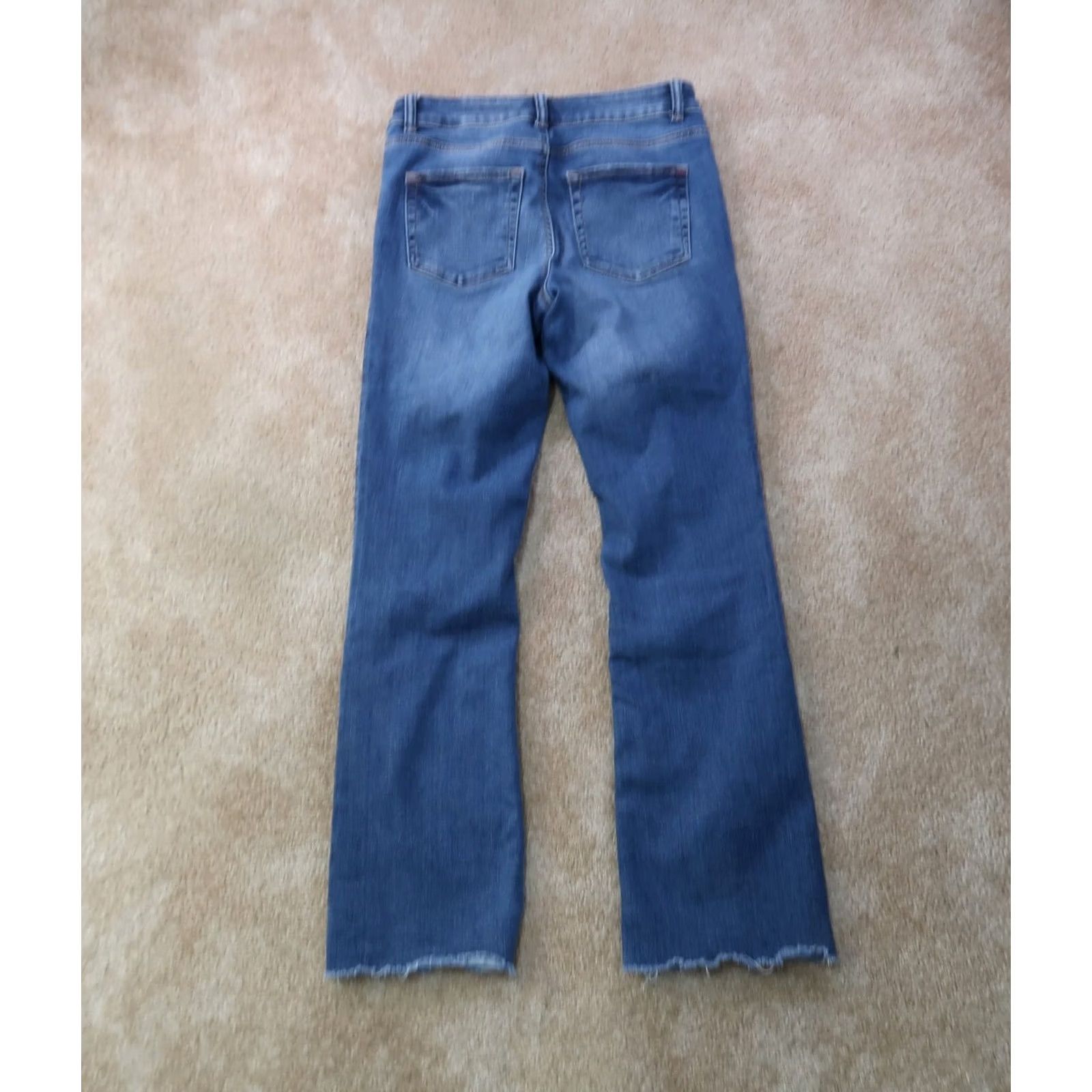 Denime Edgely Jeans Bootcut Women's 8 Blue Denim Stretch 30x30 Regular Mid Rise Size 30" / US 8 / IT 44 - 7 Thumbnail