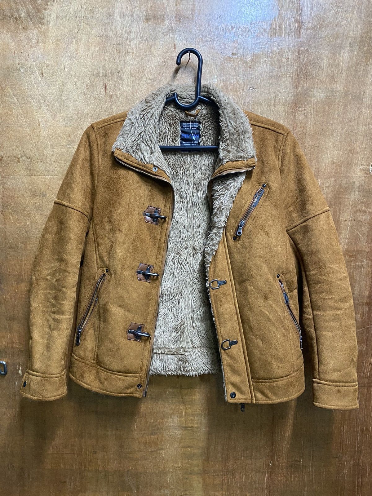 Japanese Brand × Matsuda × Nicole Club Japan Nicole Soft Leather Velvet Lining Sherpa Jacket Size US S / EU 44-46 / 1 - 2 Thumbnail