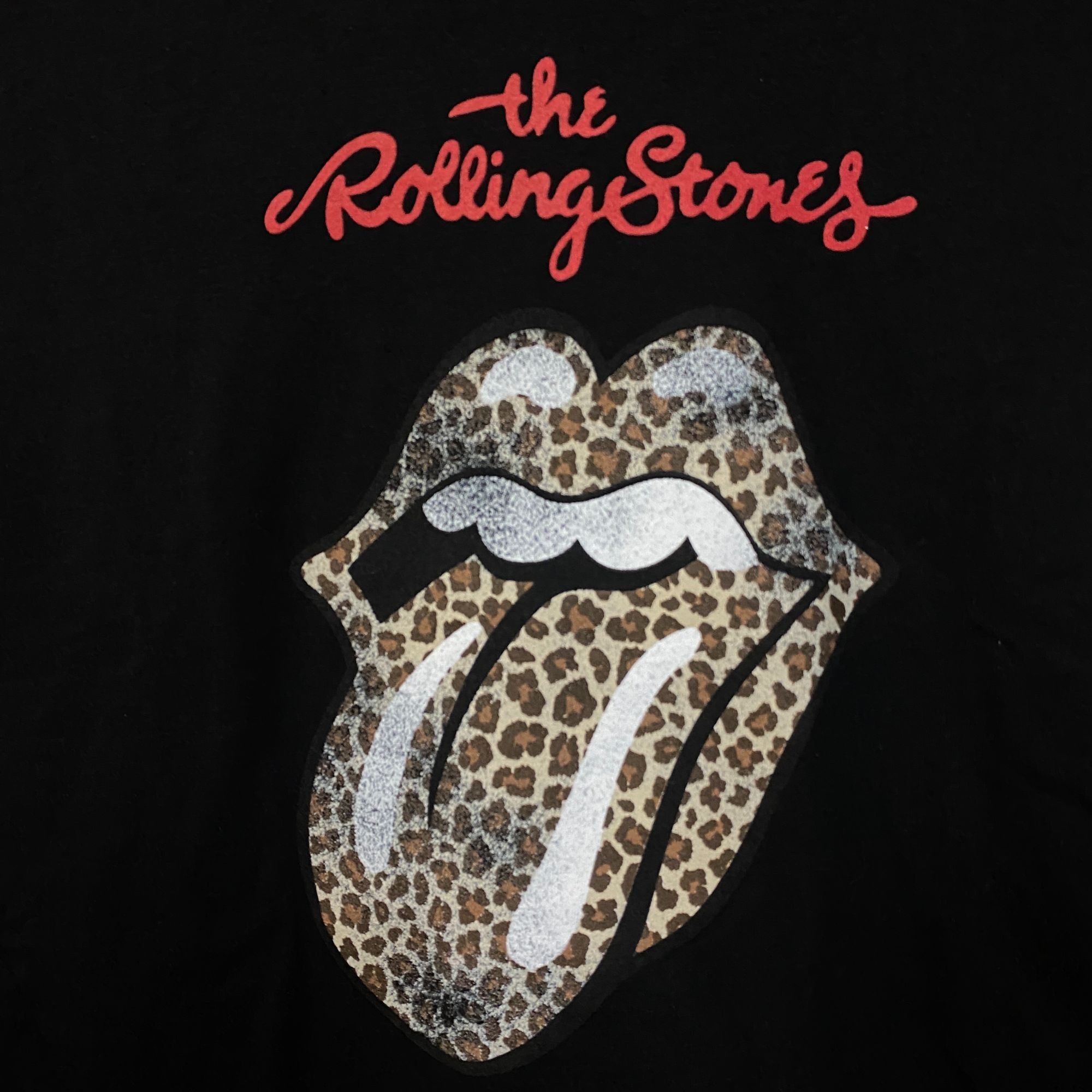 The Rolling Stones Rolling Stones Leopard Print Tongue Graphic Women's T-Shirt Size L / US 10 / IT 46 - 2 Thumbnail