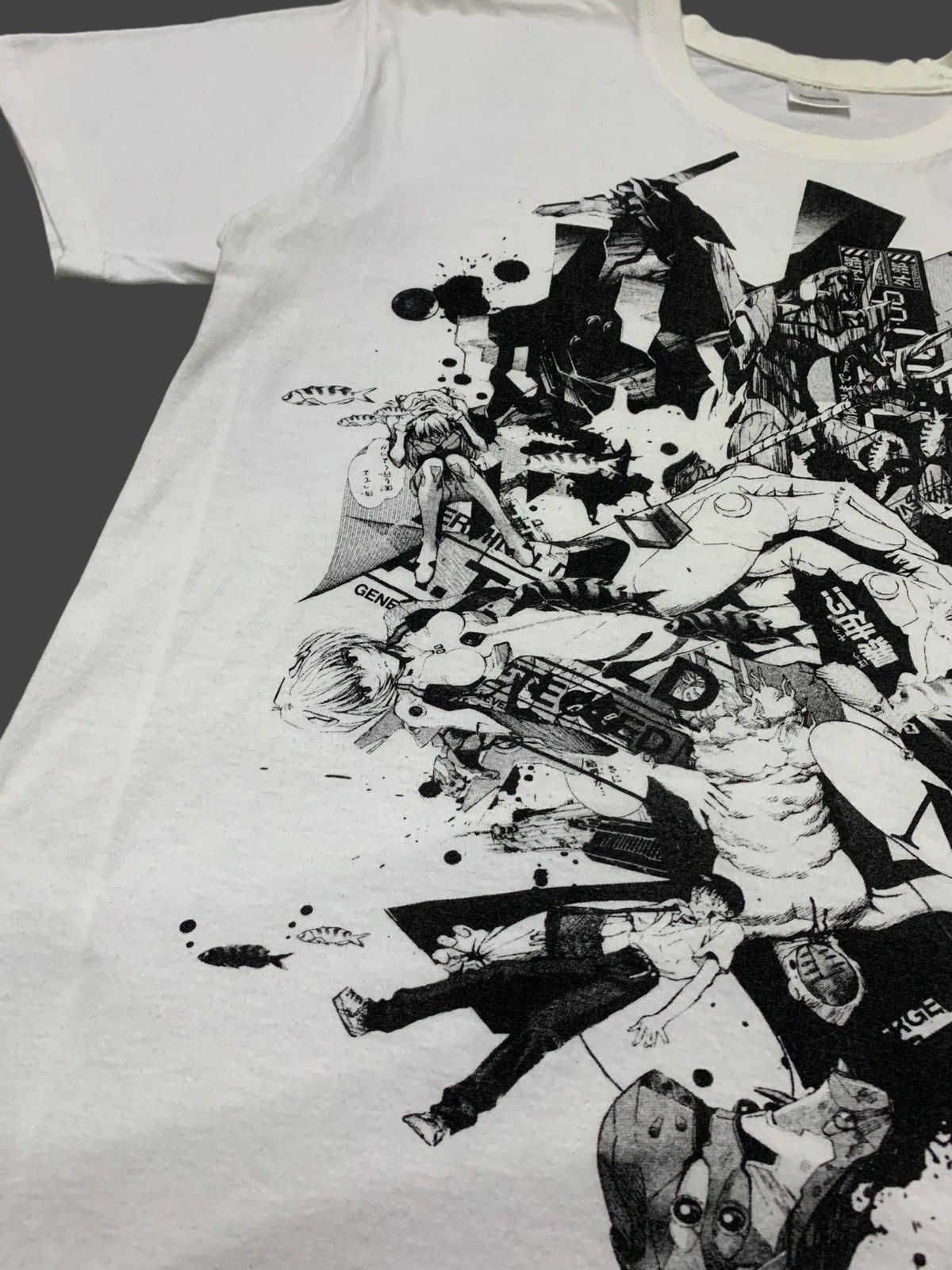 Japanese Brand × Vintage Vintage Neon Genesis Evangelion Anime Manga Movie TShirt Size US S / EU 44-46 / 1 - 7 Thumbnail