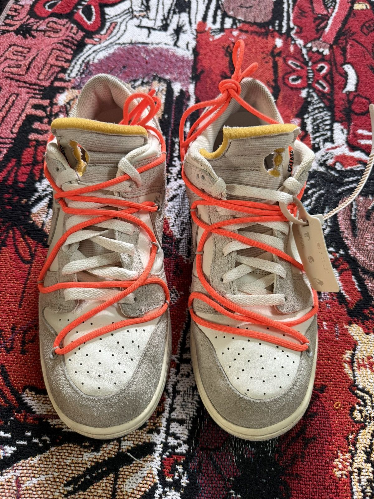 Nike × Off-White Off white nike dunk low - lot 11 Size US 11 / EU 44 - 4 Thumbnail