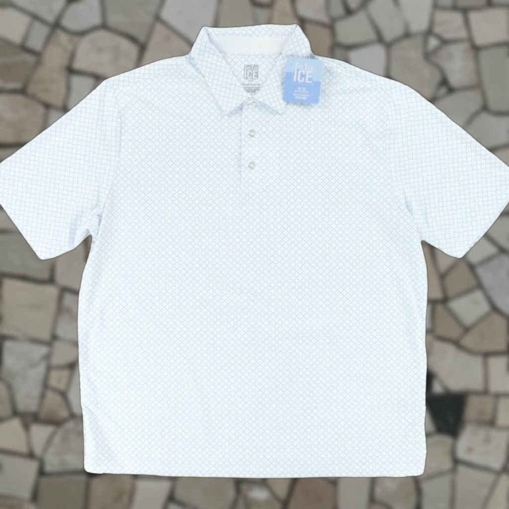 Vintage San Soleil Sol Tek Ice Golf Club Polo Shirt Blue Men XL Shirt Men XL Blue All Over Print Polo Shirt Size US XL / EU 56 / 4 - 1 Thumbnail