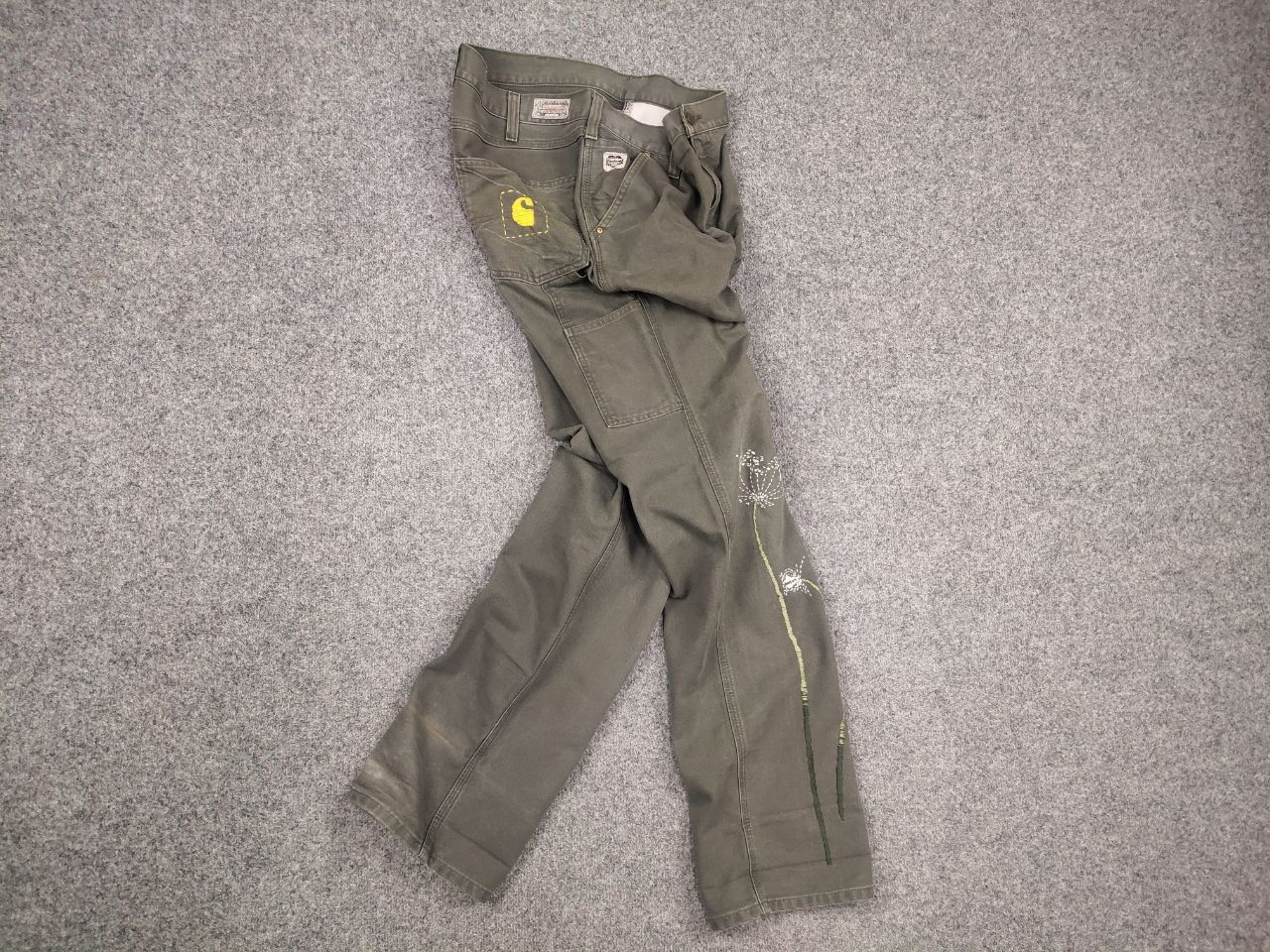 Carhartt Rare Vintage Carhartt Logo Relaxed Carpenter Canvas Pants Size US 36 / EU 52 - 16 Thumbnail