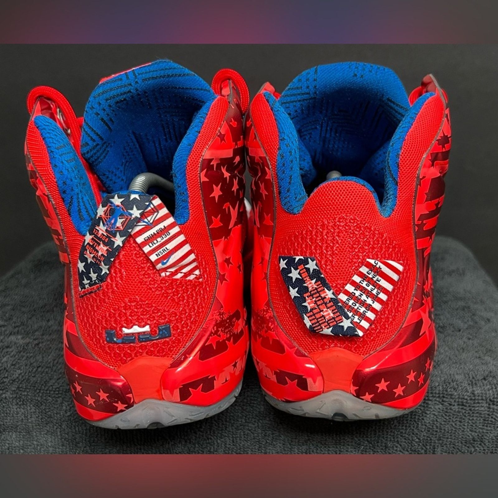 Nike Nike Lebron XII 12 Independence Day Men's 11 Shoes WORN 1X Size US 11 / EU 44 - 6 Thumbnail