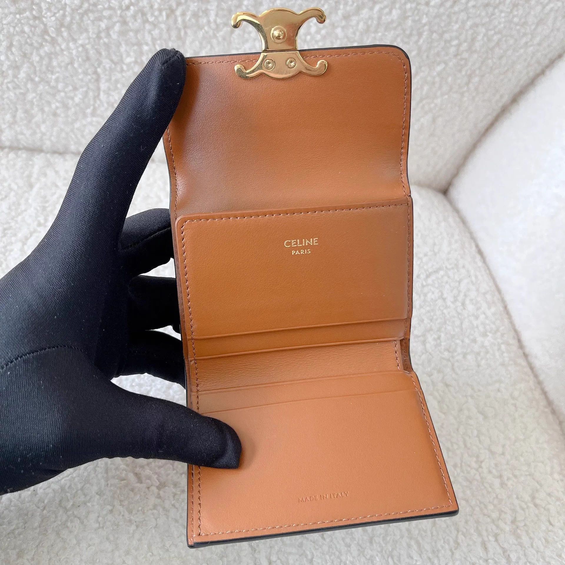 Celine Celine Triomphe Canvas two-in-one wallet Size ONE SIZE - 5 Thumbnail