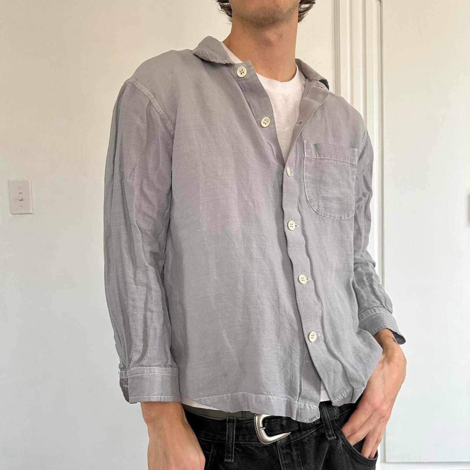 Beaugan Rare Japanese Beaugan Button Up Longsleeve Dress Shirt Size US S / EU 44-46 / 1 - 1 Thumbnail