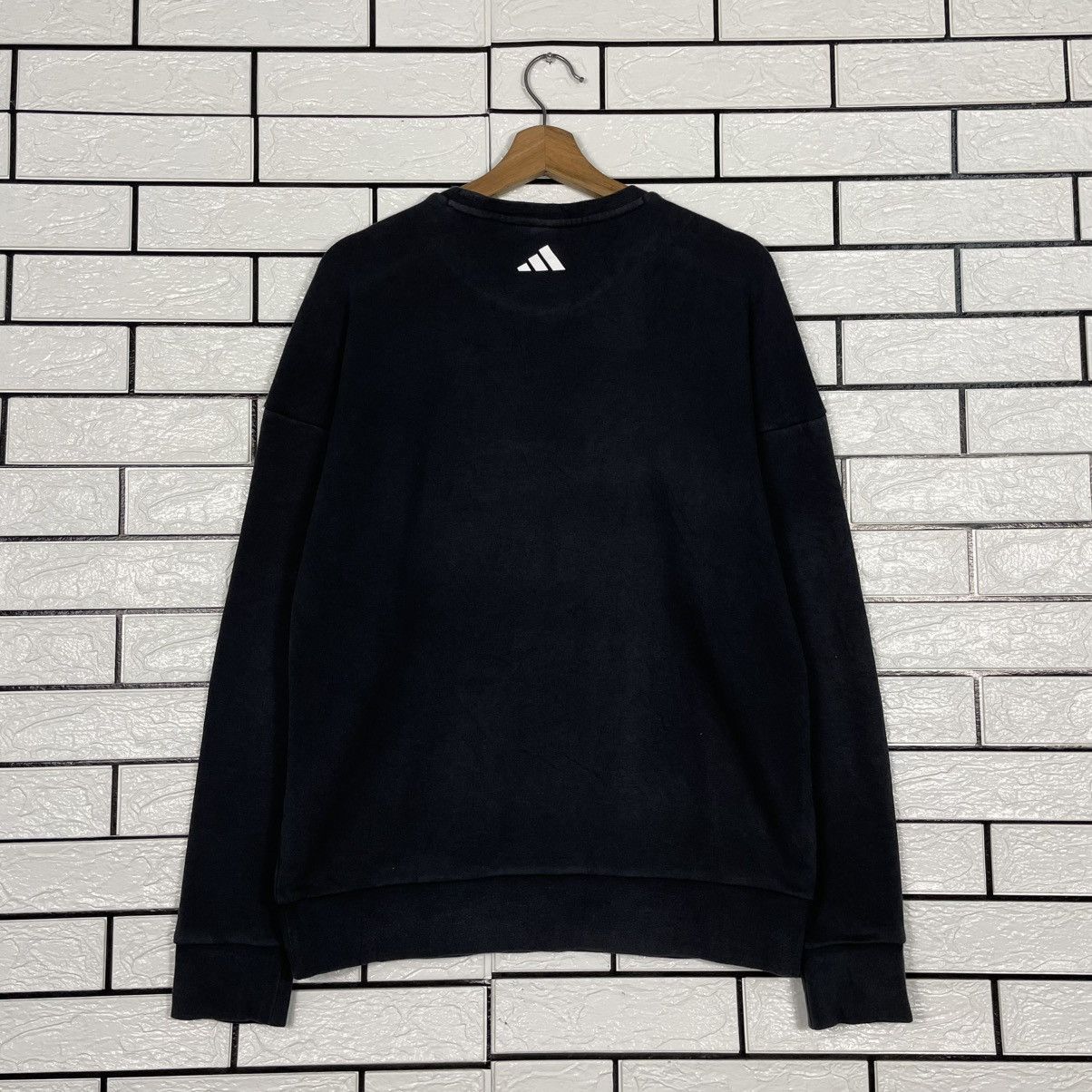 Adidas Adidas Big Logo Black Sweatshirt Size US M / EU 48-50 / 2 - 7 Thumbnail