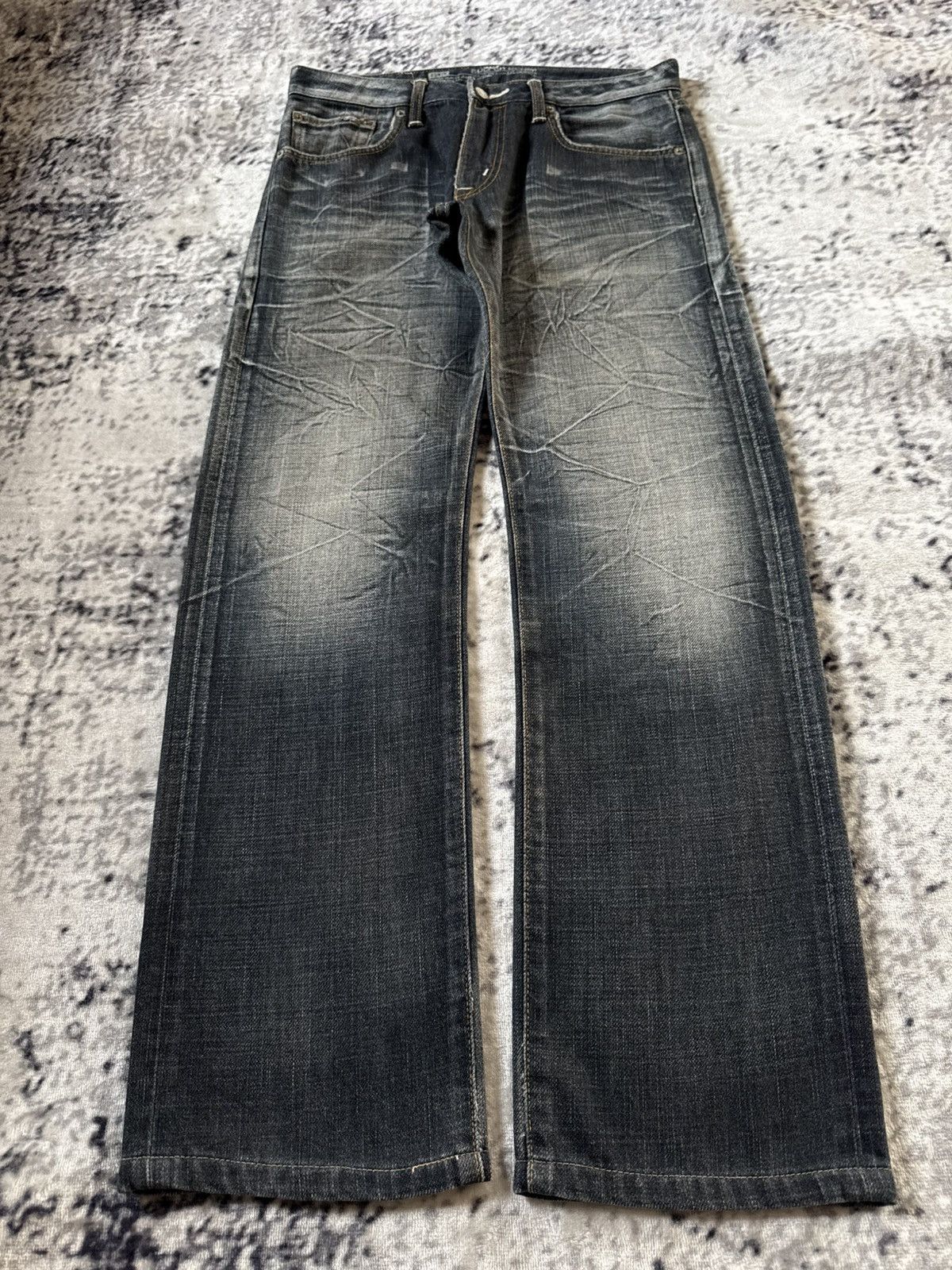 Edwin Edwin 502 Sulfur Denim Shadow Wash Jeans Size US 30 / EU 46 - 1 Thumbnail