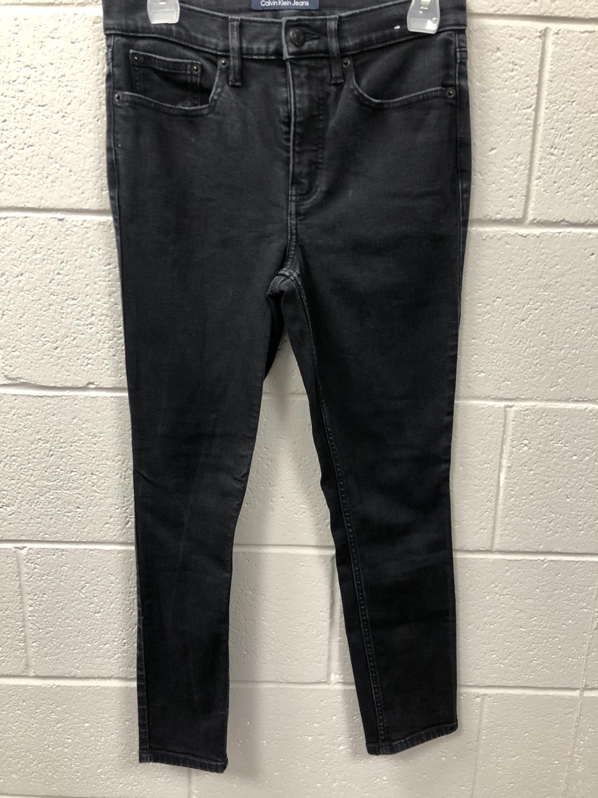 Designer Calvin Klein Jeans Women's Black Skinny Fit Denim Size 28" / US 6 / IT 42 - 1 Thumbnail