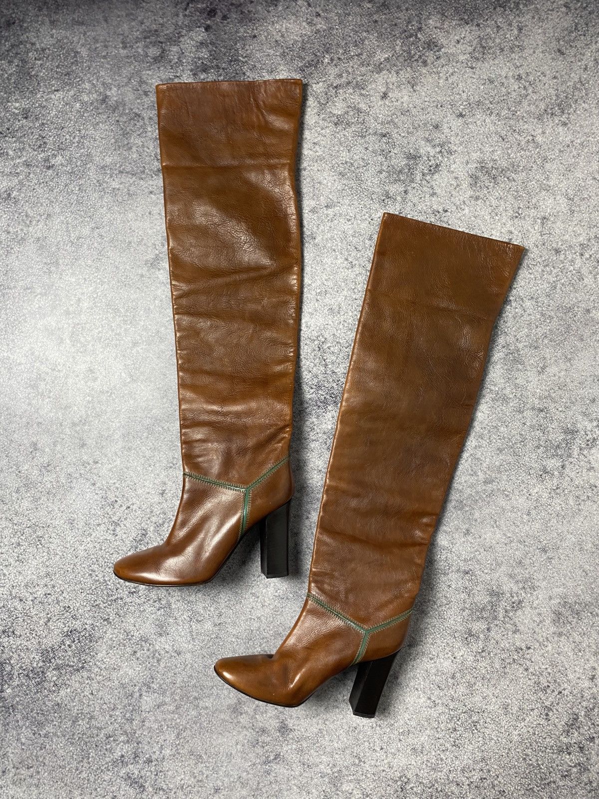 Chloe CHLOE LEATHER HI-TOP HEELS WOMEN BOOTS LUXURY OLD MONEY Size US 9 / IT 39 - 1 Thumbnail