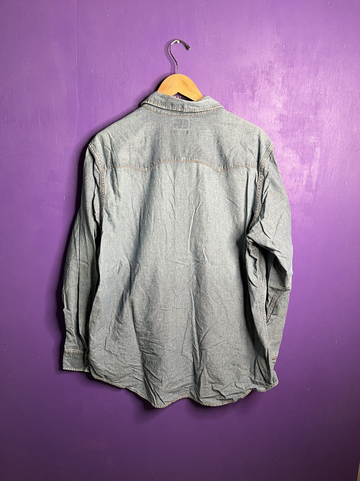 Lucky Brand × Vintage Vintage 00s Lucky brand sanforized pearl snap shirt Size US XL / EU 56 / 4 - 2 Thumbnail