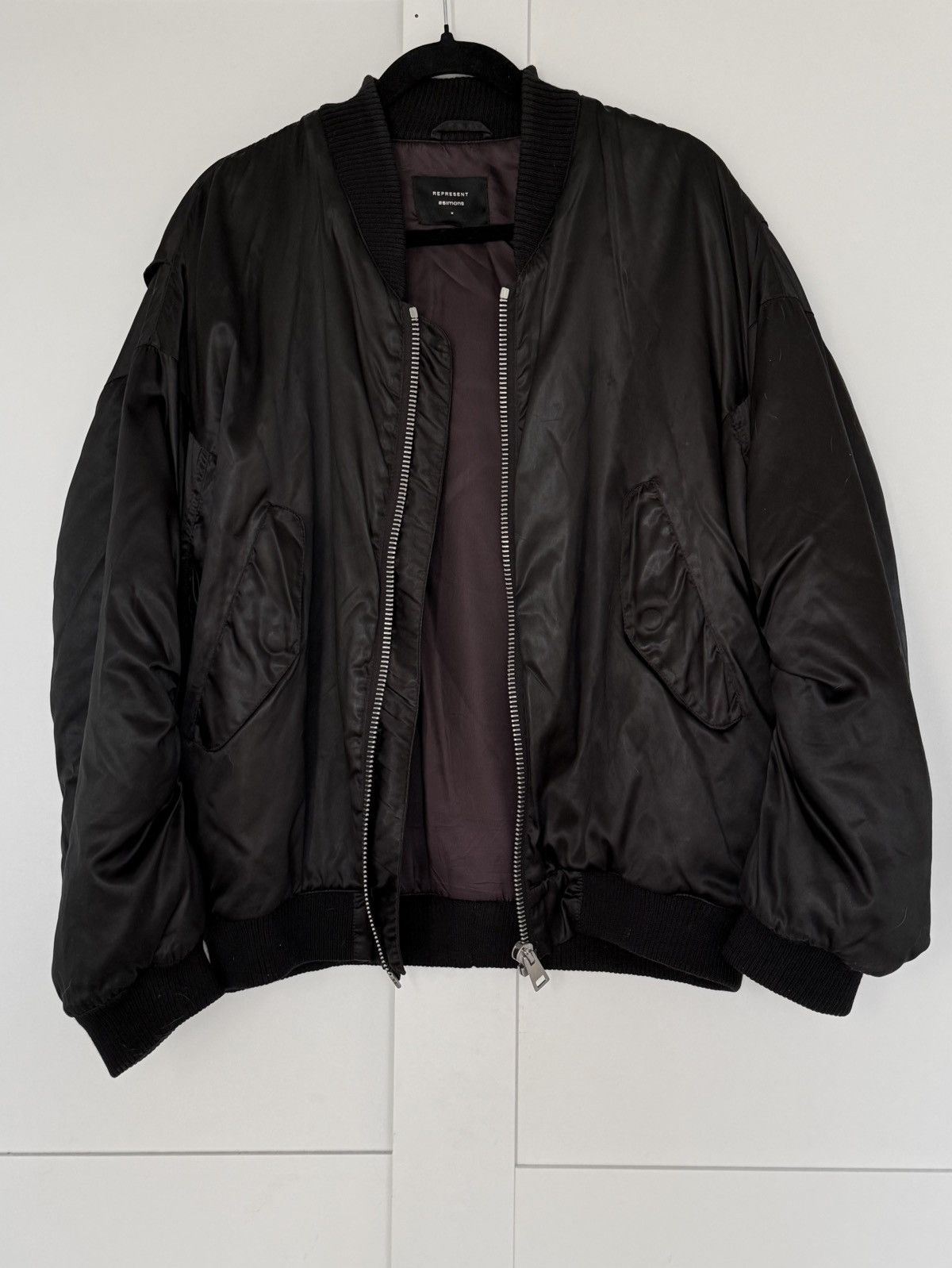 Represent Clo. Black satin Represent x Simons bomber jacket Size US L / EU 52-54 / 3 - 1 Thumbnail