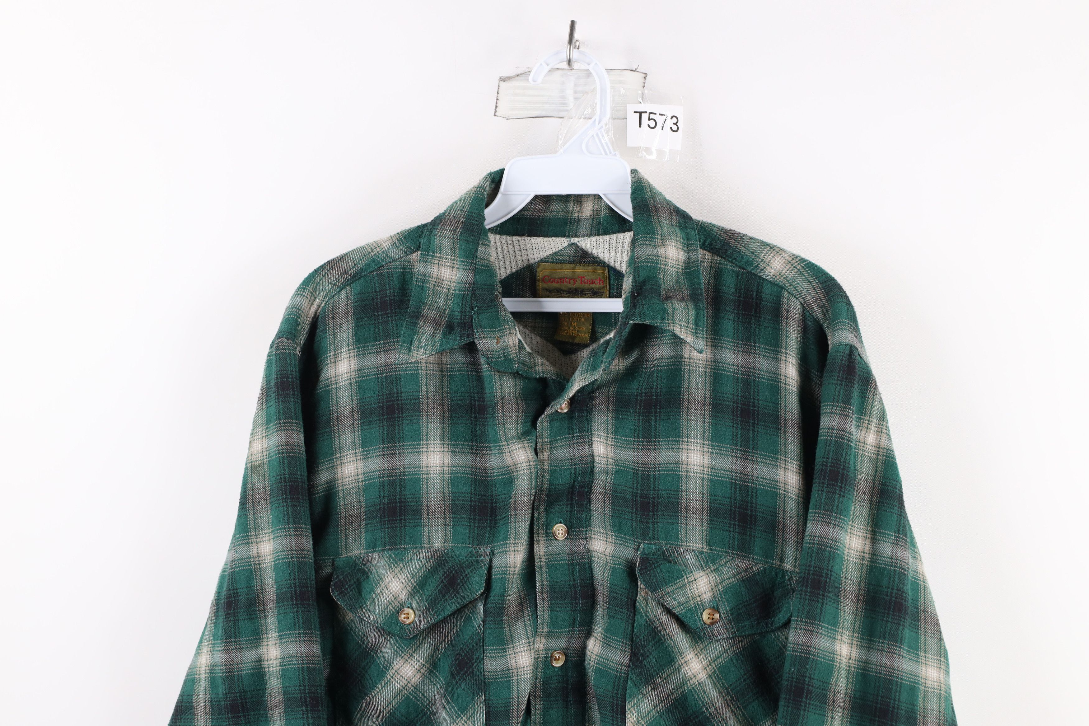 Vintage Vintage 90s Streetwear Thermal Lined Flannel Shirt Jacket Size US M / EU 48-50 / 2 - 2 Thumbnail