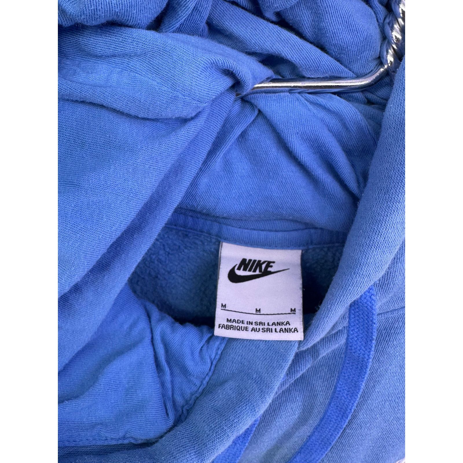 Nike Vintage Nike Light Blue Hoodie Size Medium Size US M / EU 48-50 / 2 - 7 Thumbnail