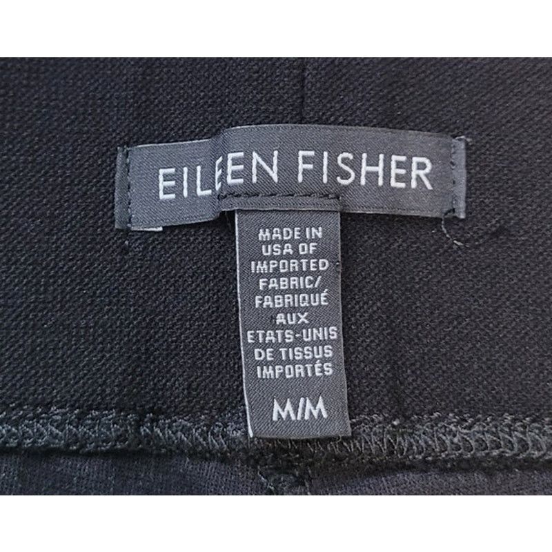 Eileen Fisher Eileen Fisher VTG Washable Crepe Pants Black M USA Timeless Size 31" - 2 Thumbnail