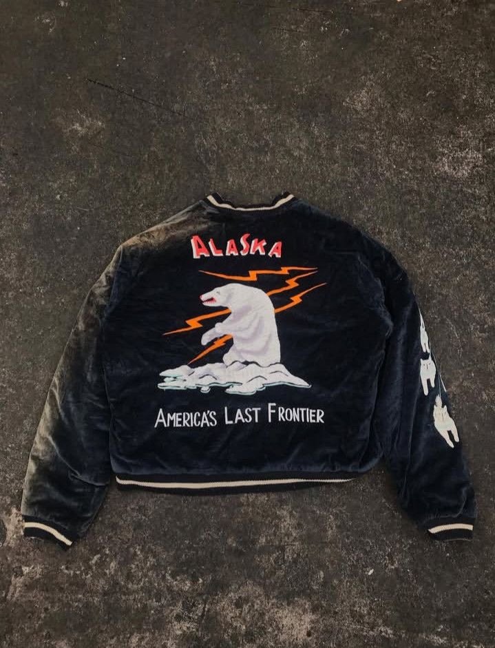 Toyo Enterprises Alaska Toyo Enterprise Sukajan Reversible Velvet Jacket Size US XL / EU 56 / 4 - 4 Thumbnail