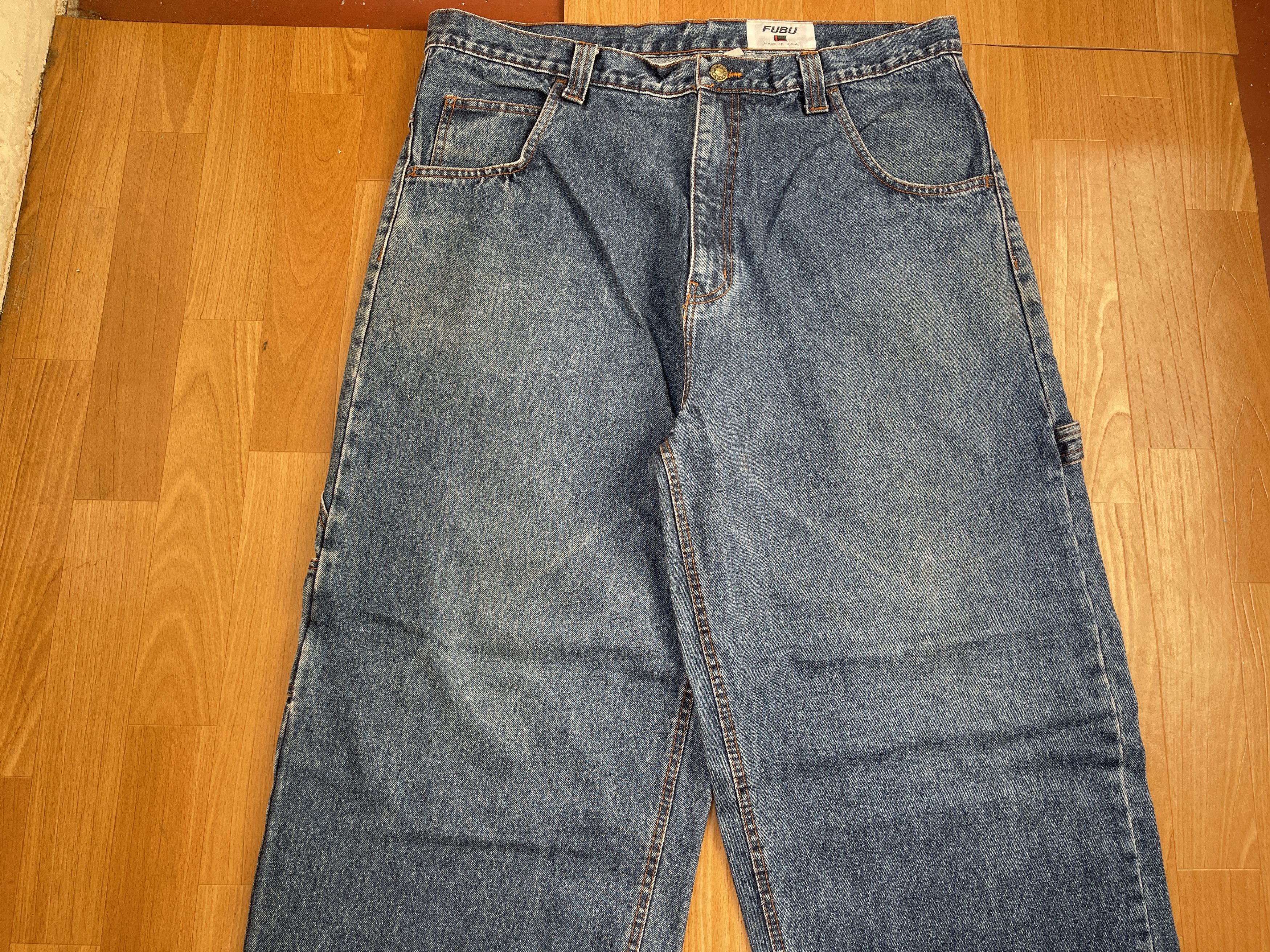 Fubu FUBU jeans, vintage baggy jeans, 90s hip hop skater Y2K 38 Size US 38 / EU 54 - 8 Thumbnail