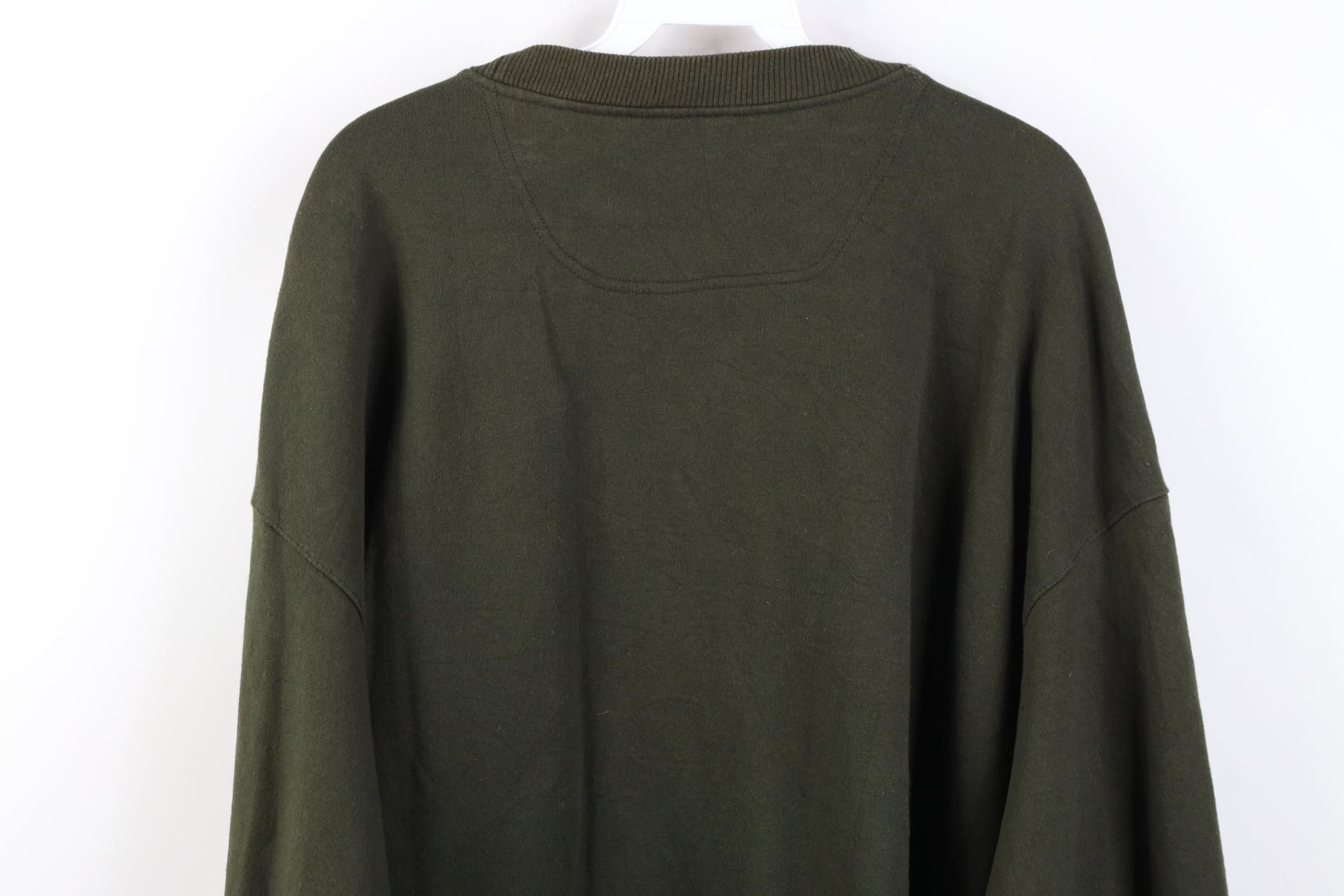 Champion Vintage Y2K Champion Logo Crewneck Sweatshirt Olive Green Size US XL / EU 56 / 4 - 11 Thumbnail