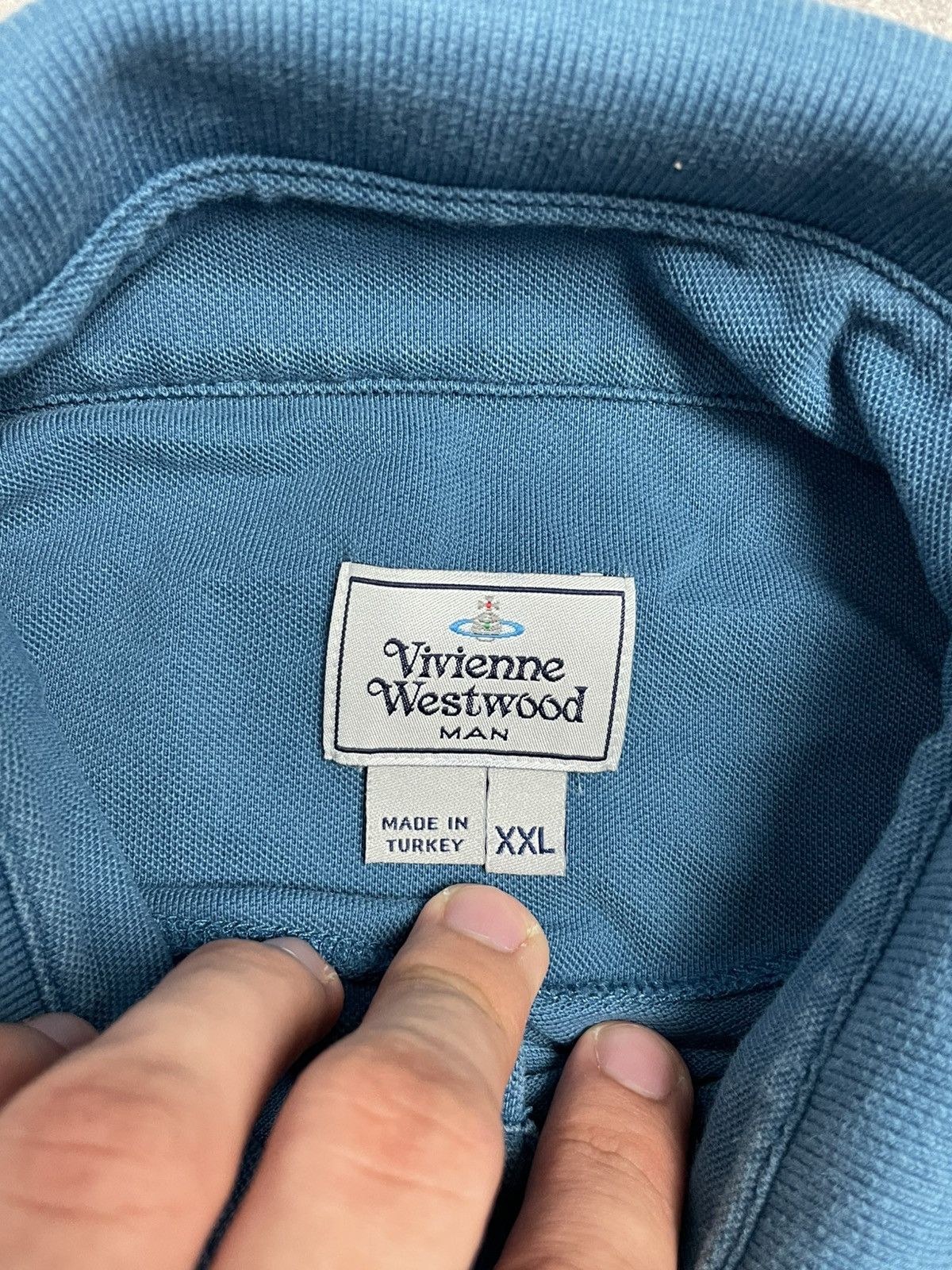 Vivienne Westwood Vintage Vivienne Westwood Polo Shirt Logo Orb Basic Luxury Size US XXL / EU 58 / 5 - 5 Thumbnail