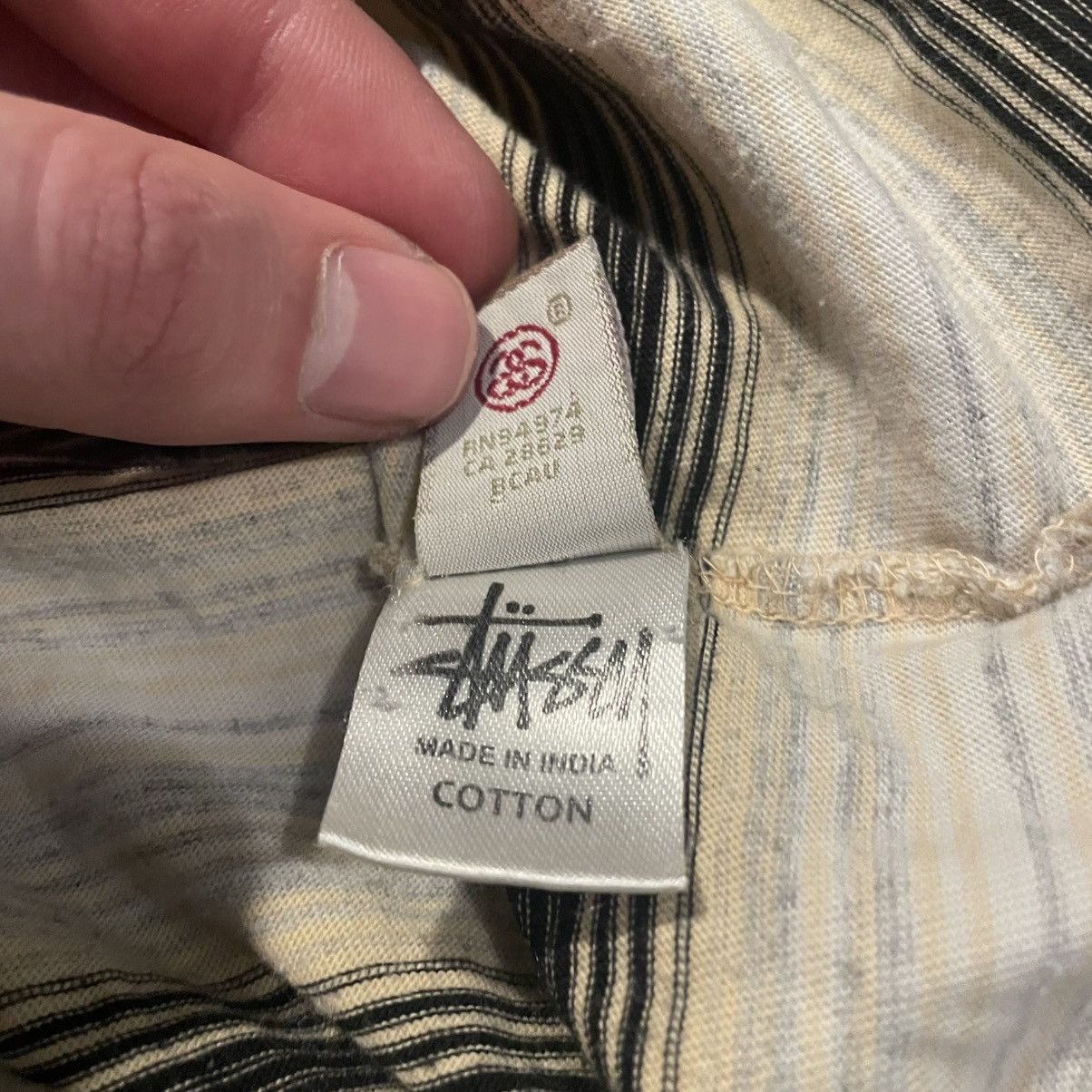 Stussy Stüssy Design Striped T-Shirt – Classic Streetwear Size US L / EU 52-54 / 3 - 8 Thumbnail