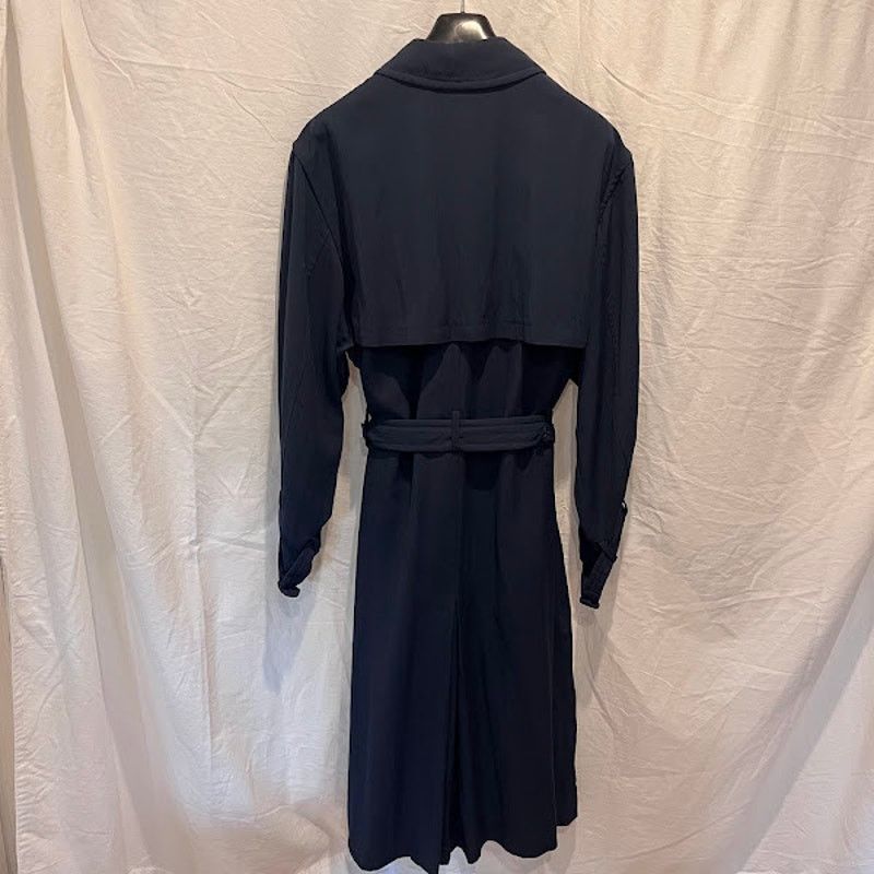 Krizia × Krizia Uomo × Vintage VTG 80s Krizia Uomo Made in Italy Navy Trench Plaid Liner Size US M / EU 48-50 / 2 - 4 Thumbnail