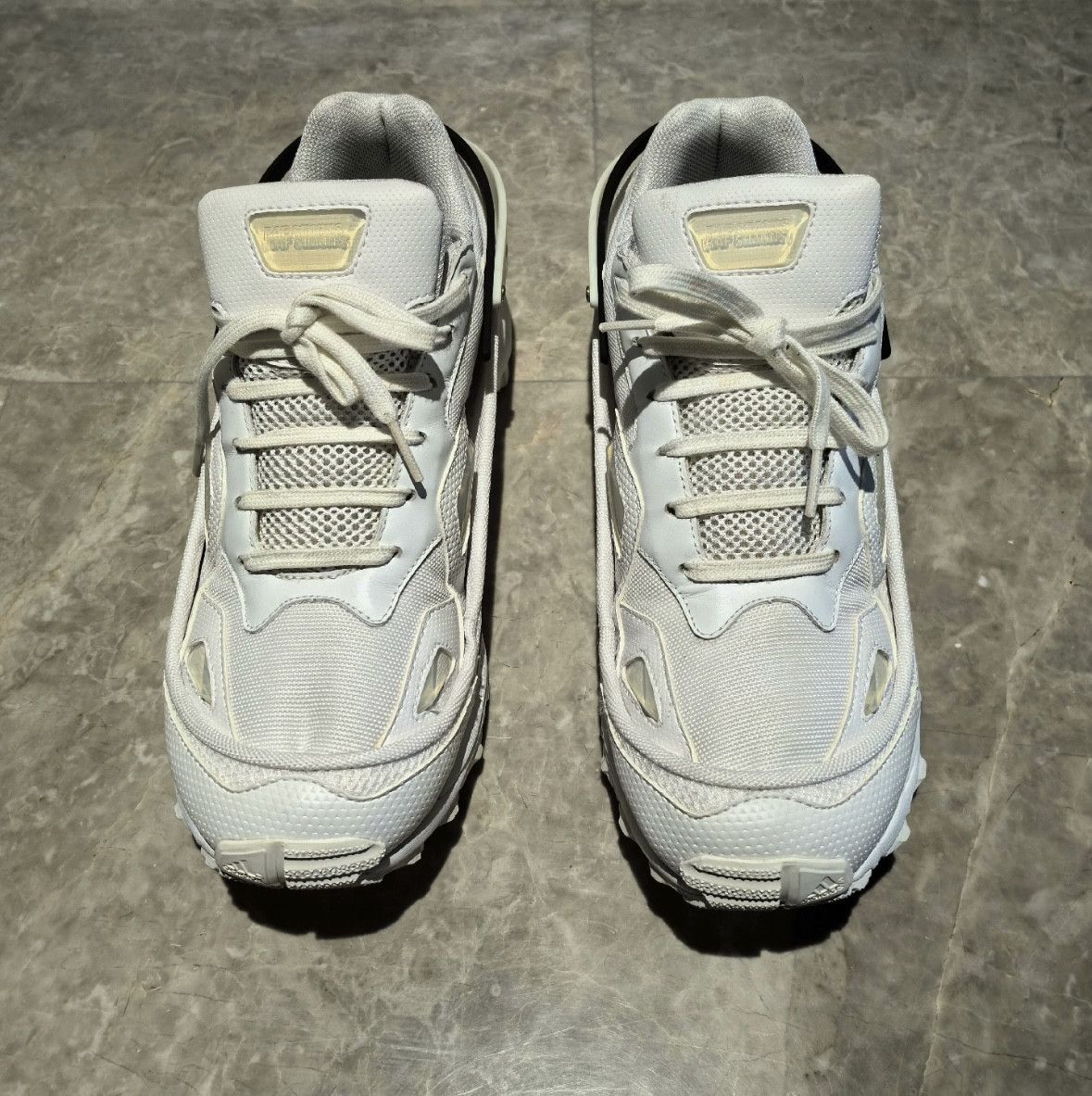 image of Raf Simons Adidas Trail First Generation White Buckle Shoes, Men's (Size 9)