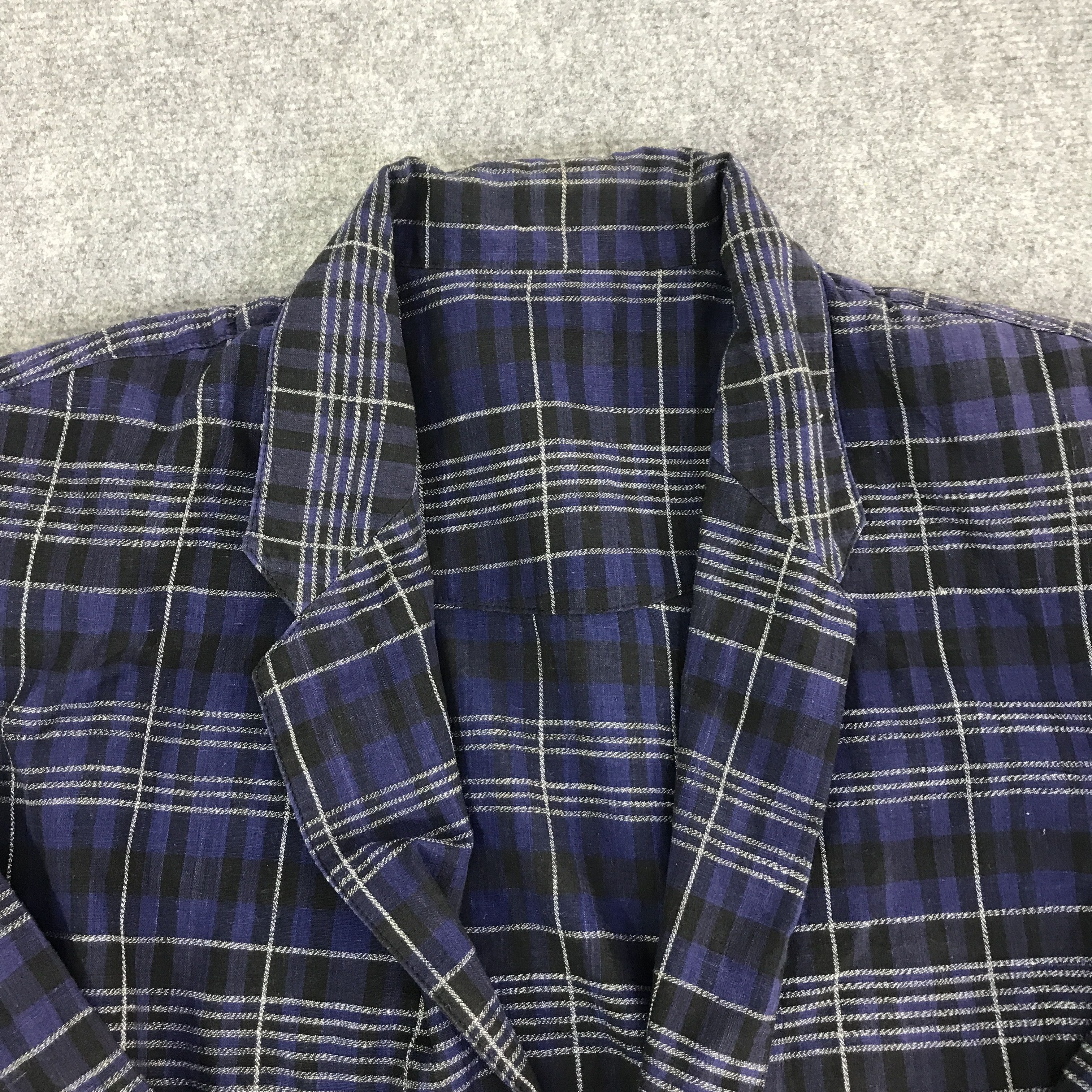 Issey Miyake ISSEY MIYAKE TARTAN BLAZER COAT JACKET K125B9 Size US M / EU 48-50 / 2 - 8 Thumbnail