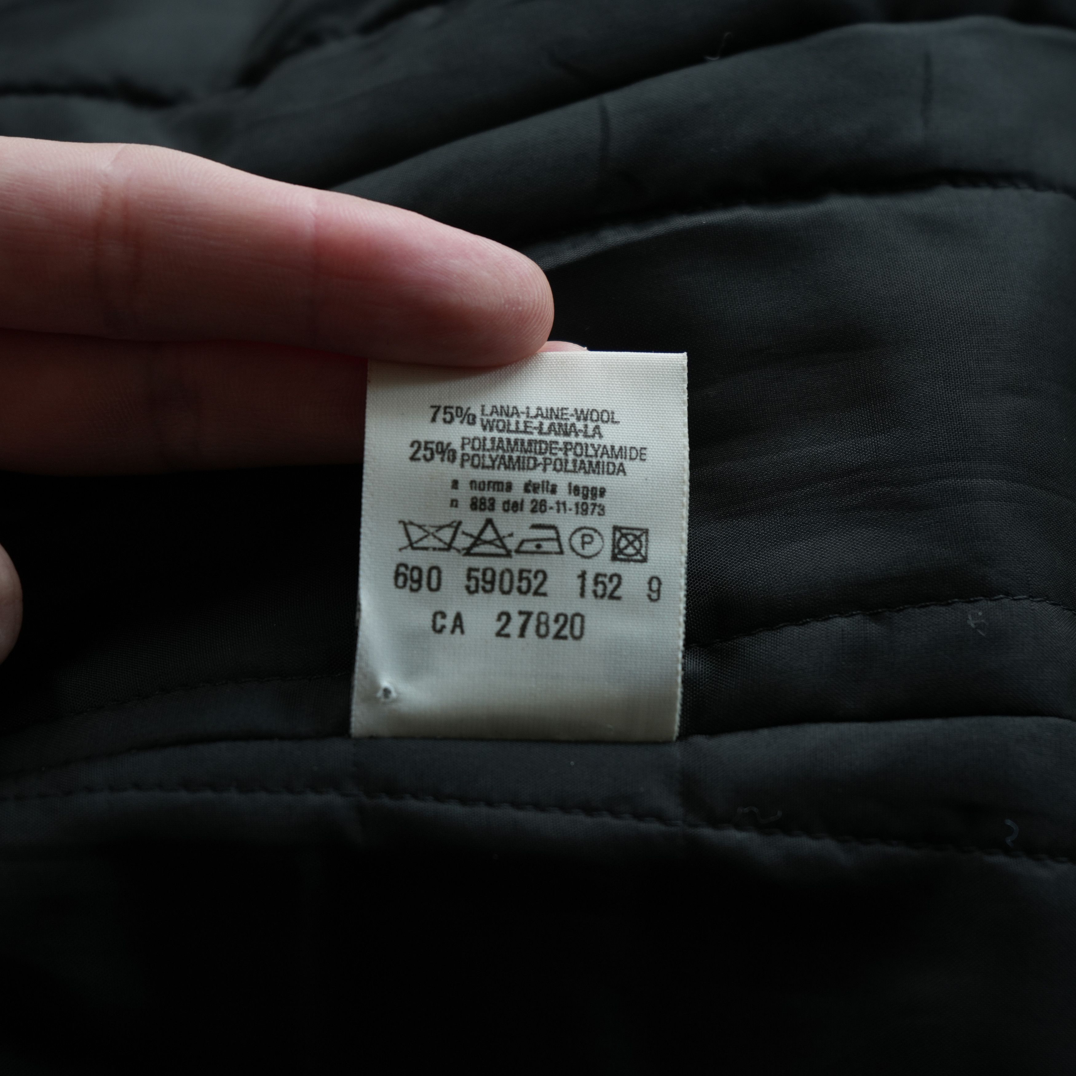 Helmut Lang FW97 Resin Striped Peacoat Size US S / EU 44-46 / 1 - 7 Thumbnail