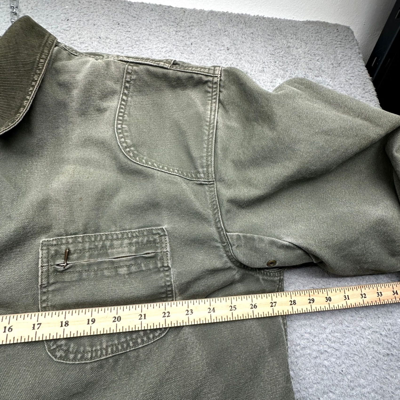 Vintage LL Bean JX75 Primaloft Plaid Lined Canvas Barn Chore Work Coat Mens XL Green Coat Size US XL / EU 56 / 4 - 5 Thumbnail