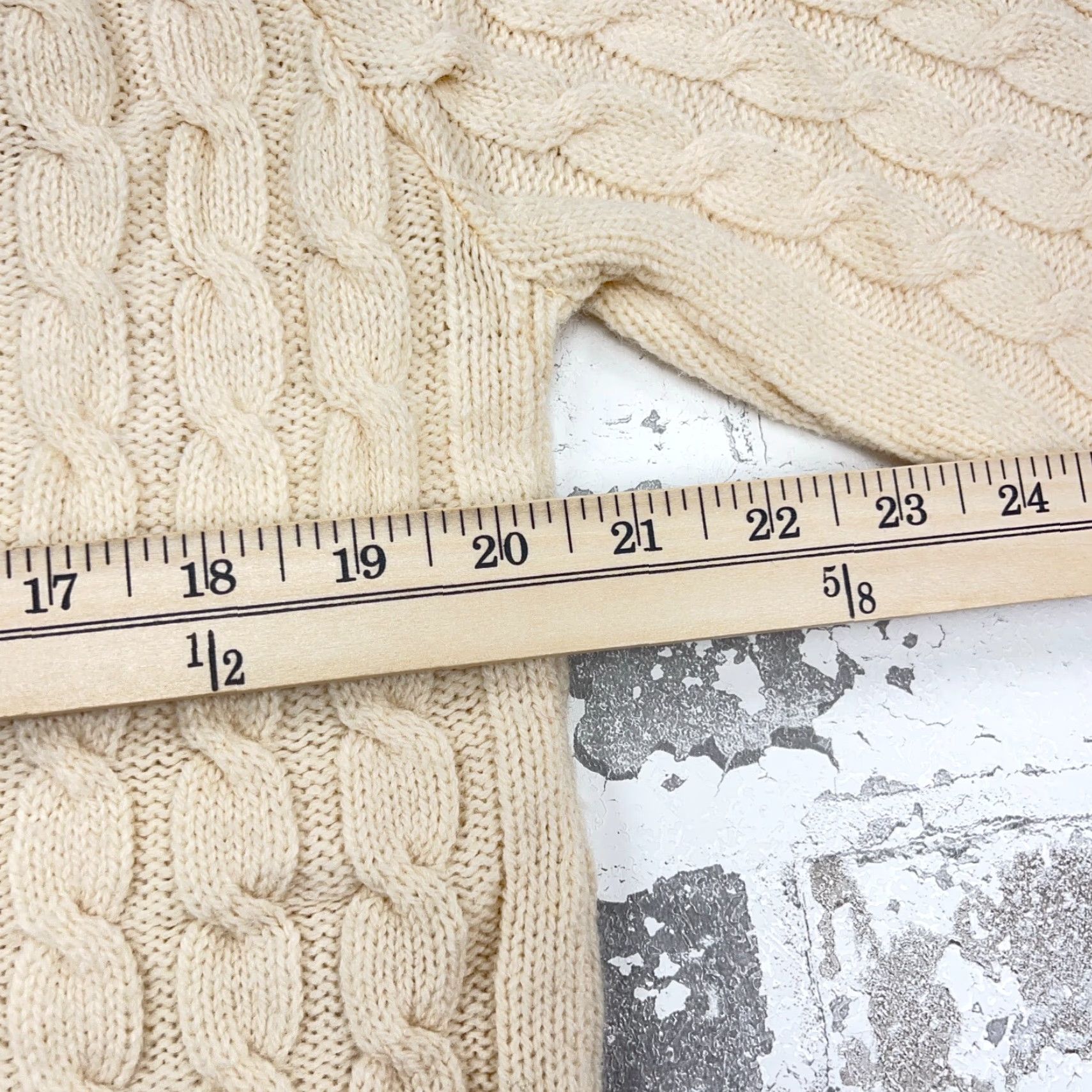 Vintage VINTAGE Lord Jeff Sweater Men L White Cable-Knit Pullover Size US L / EU 52-54 / 3 - 6 Thumbnail