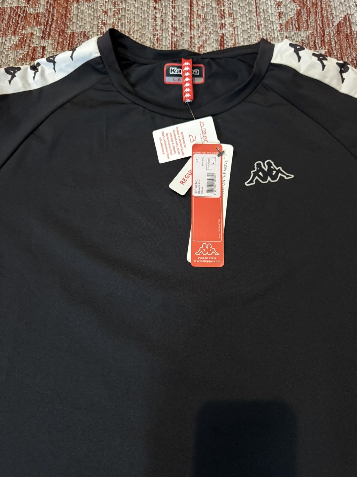 Kappa Women’s Kappa Crop Top Tee Size M Black DSWT Size M / US 6-8 / IT 42-44 - 3 Thumbnail