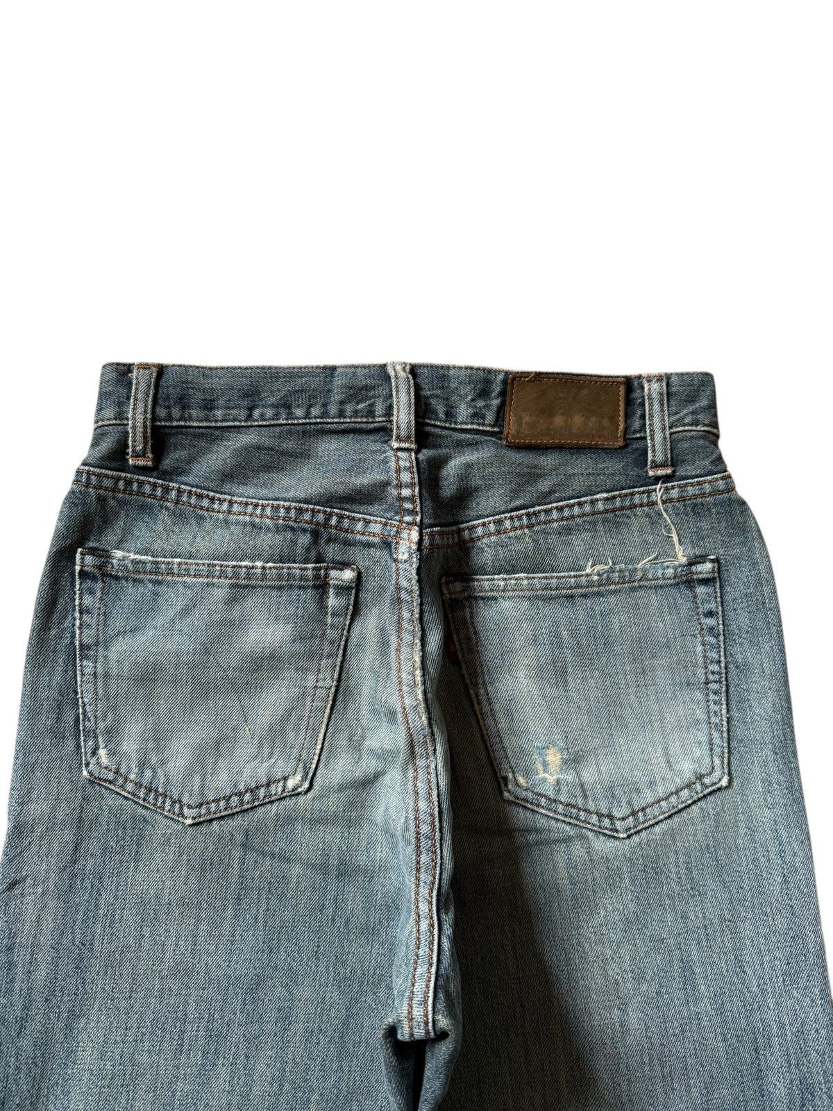 Edwin Vintage Japanese Brand Rusty Wash Distress Loose Jeans Size US 28 / EU 44 - 4 Thumbnail