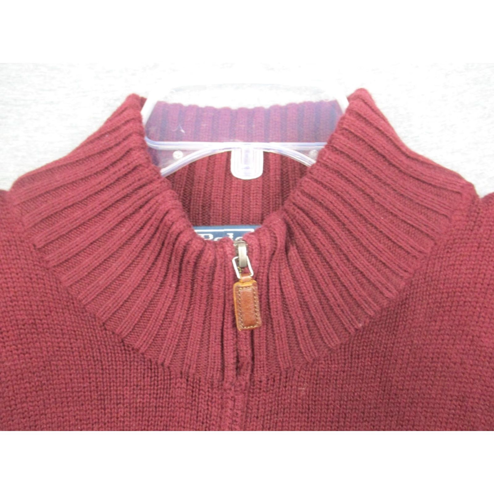 Ralph Lauren Polo Ralph Lauren Sweater Medium Men 1/4 Zip Mock Neck Burgandy Size US M / EU 48-50 / 2 - 3 Thumbnail
