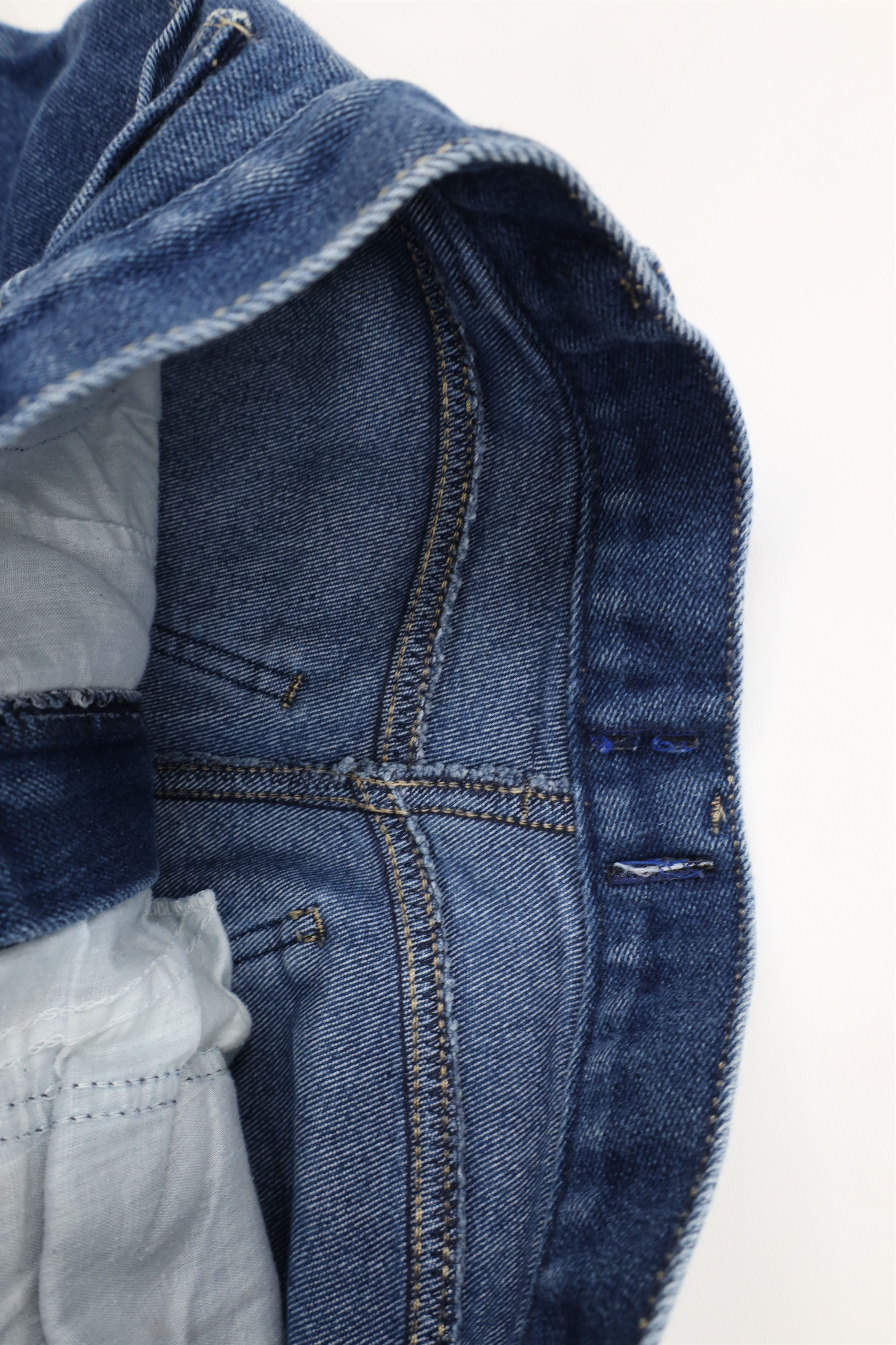 Vintage Vintage 70s Streetwear Straight Leg Denim Jeans Blue USA Size 34" / US 12 / IT 48 - 7 Thumbnail