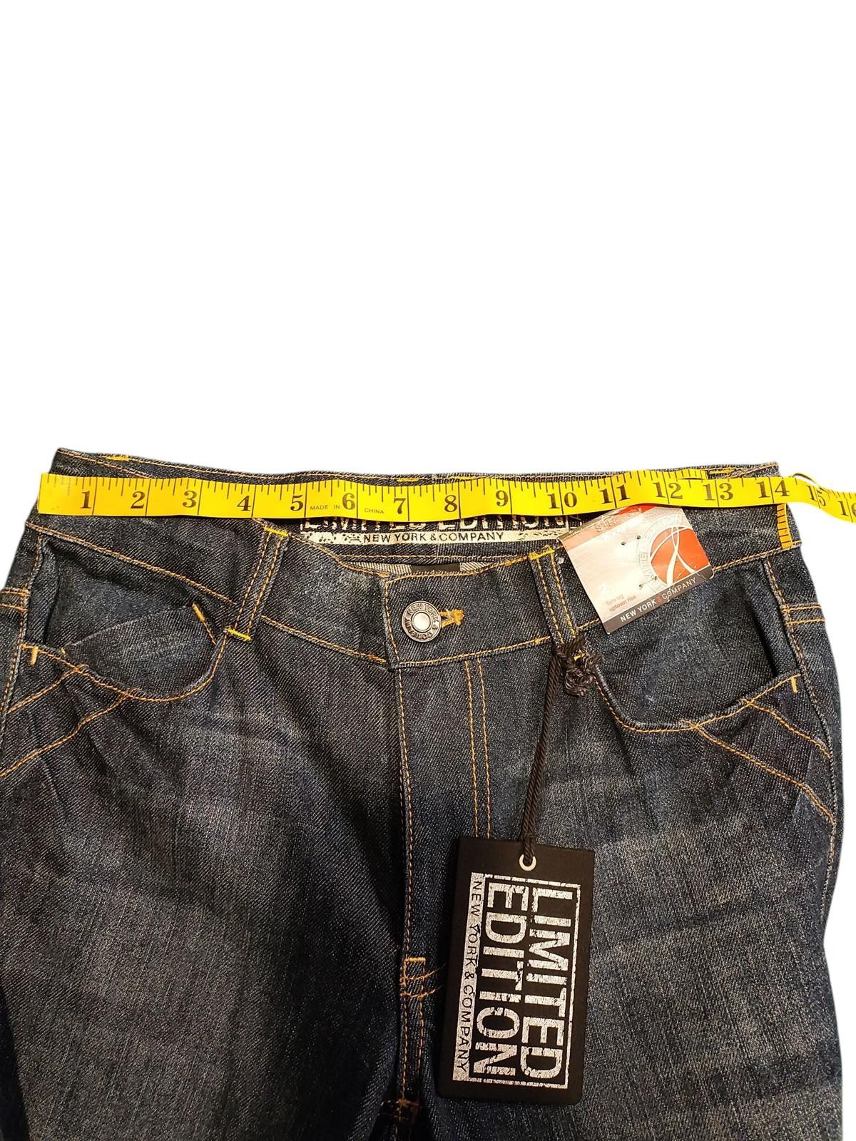 Other New York & Company Women's Dark Blue Flare Jeans Size 26" / US 2 / IT 38 - 8 Thumbnail