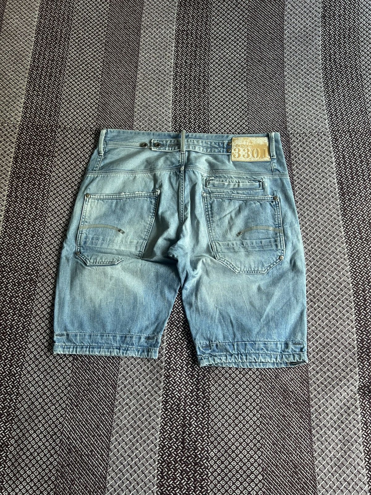 G-Star Vintage G-Star Raw Structor Denim Shorts Size 34 Streetwear Size US 34 / EU 50 - 8 Thumbnail