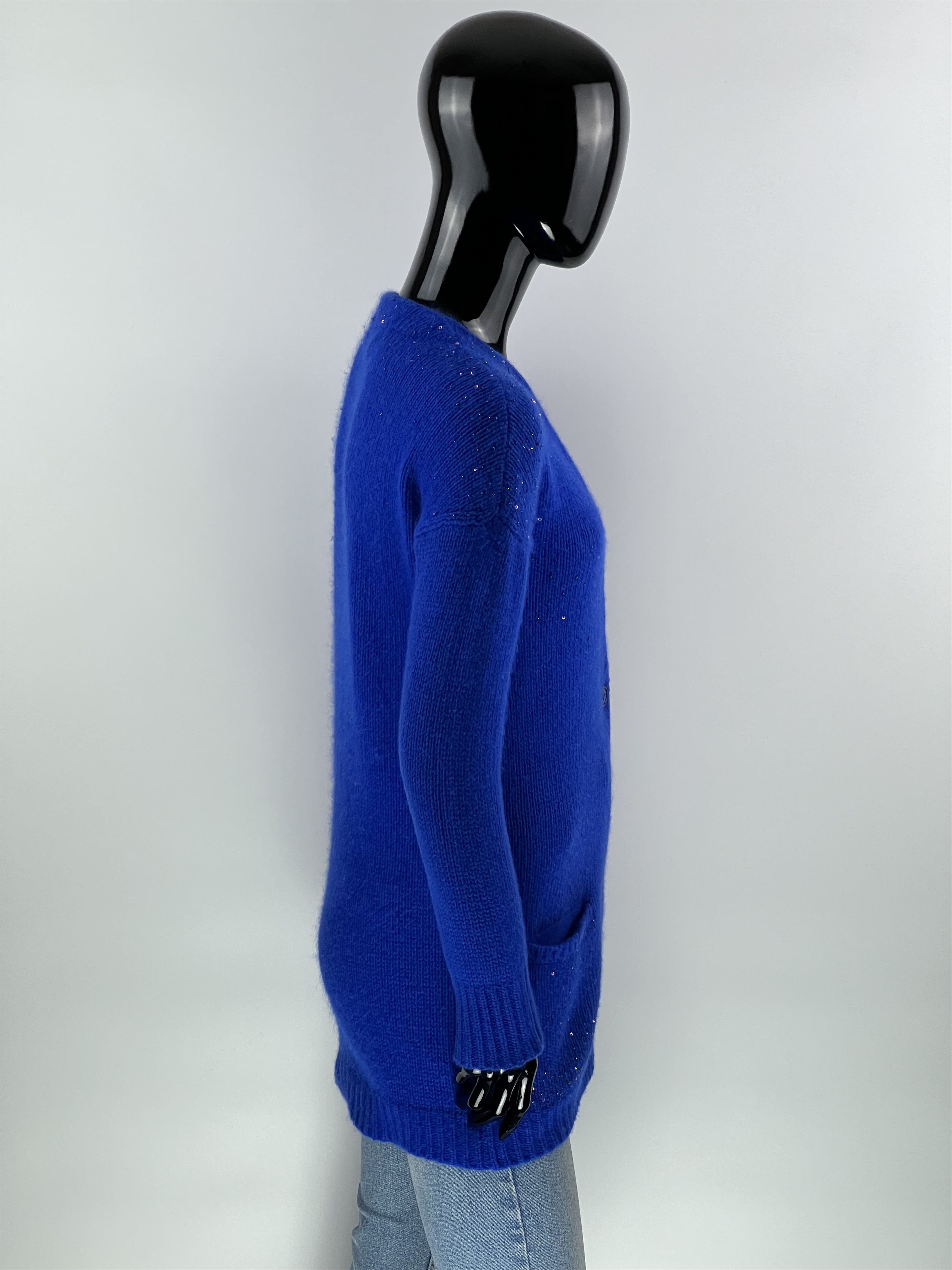 Sandro Sandro cardigan wool angora sequins Blue size S Size S / US 4 / IT 40 - 2 Thumbnail