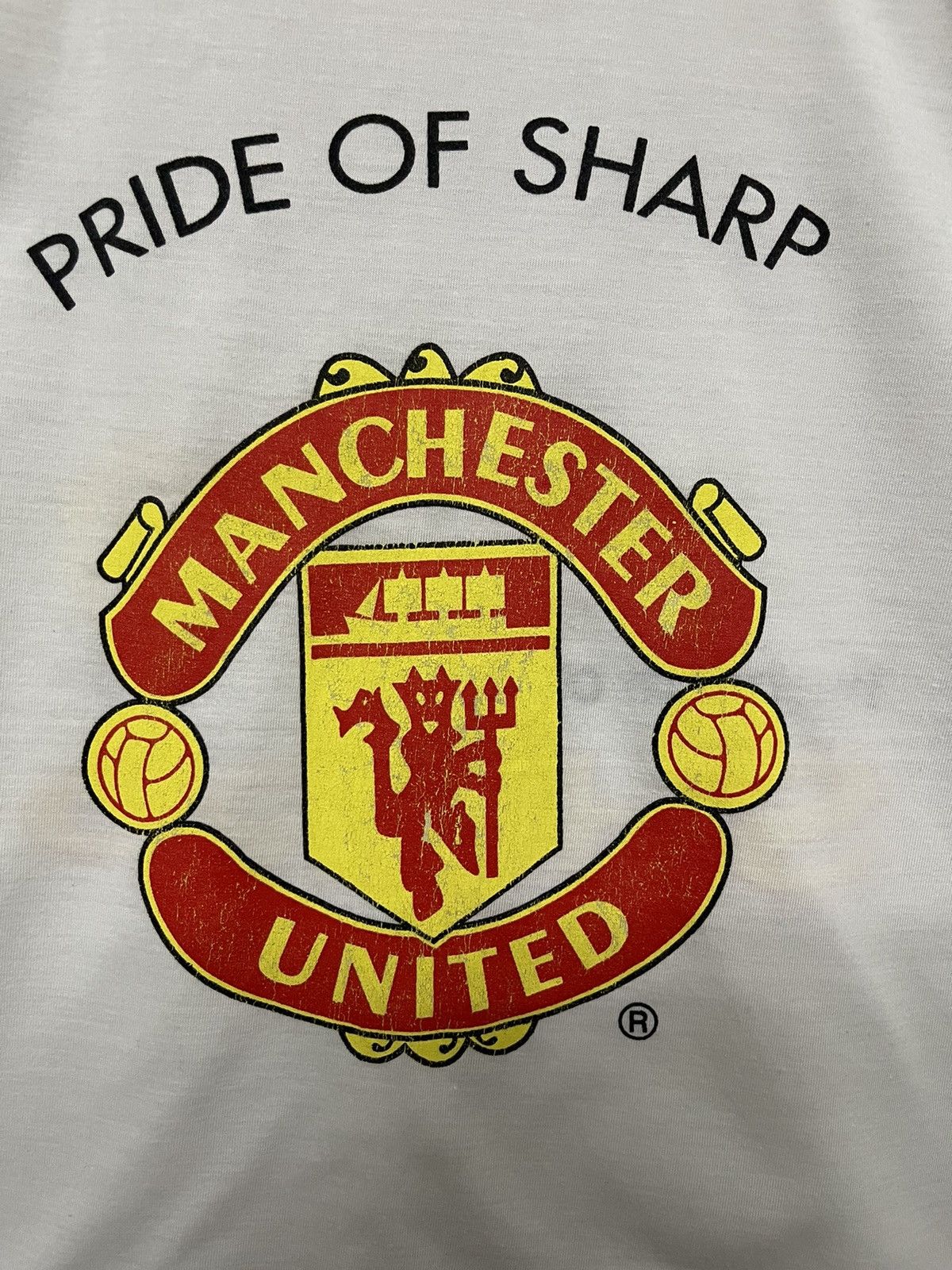 Vintage Vintage Pride Of Sharp Manchester United T-shirt White Size US L / EU 52-54 / 3 - 6 Thumbnail
