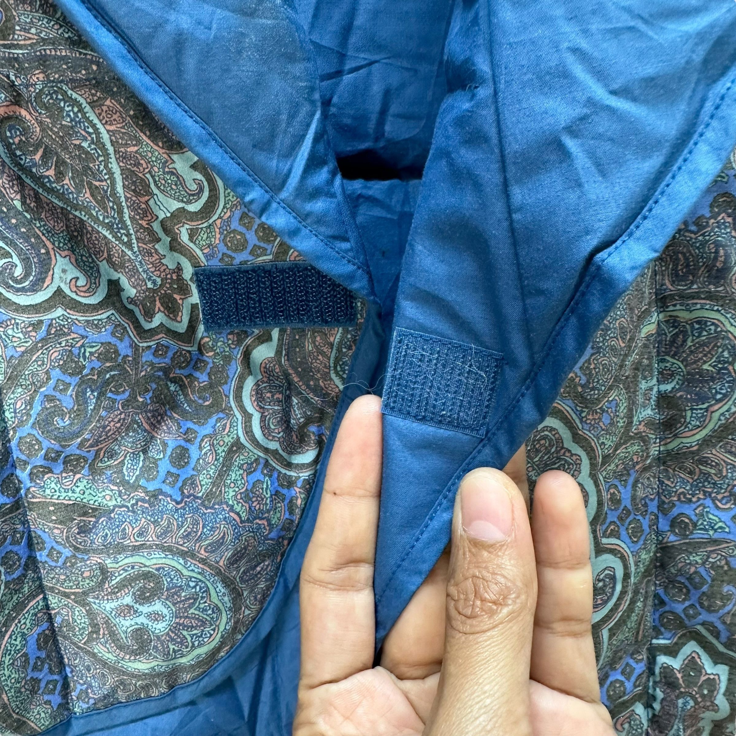 Celine Vintage CELINE Paisley Pattern Down Poncho Vest #A77-1864 Size M / US 6-8 / IT 42-44 - 7 Thumbnail
