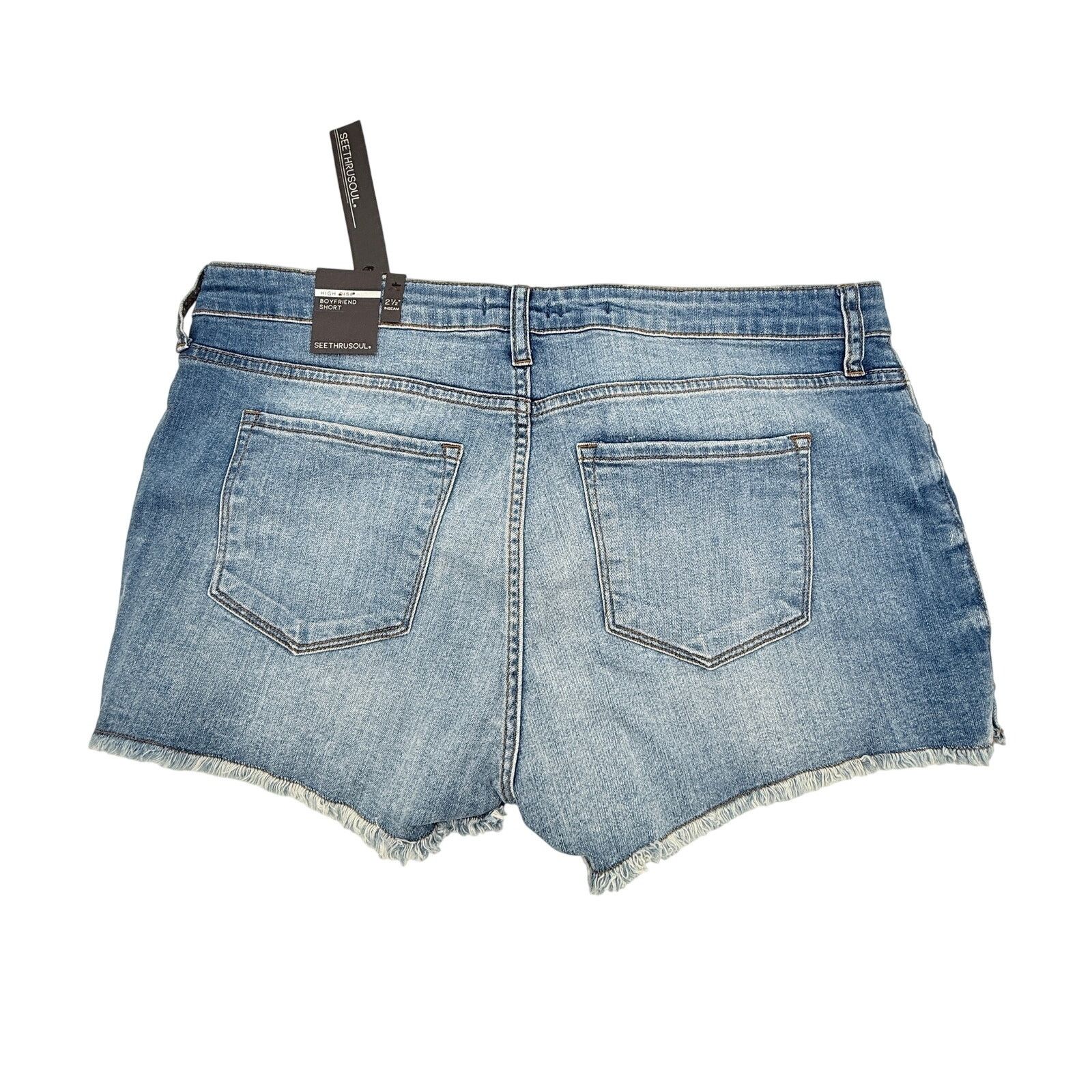 Other SeeThruSoulHigh Rise Boyfriend Shorts - Size 32 Size 31" - 2 Thumbnail
