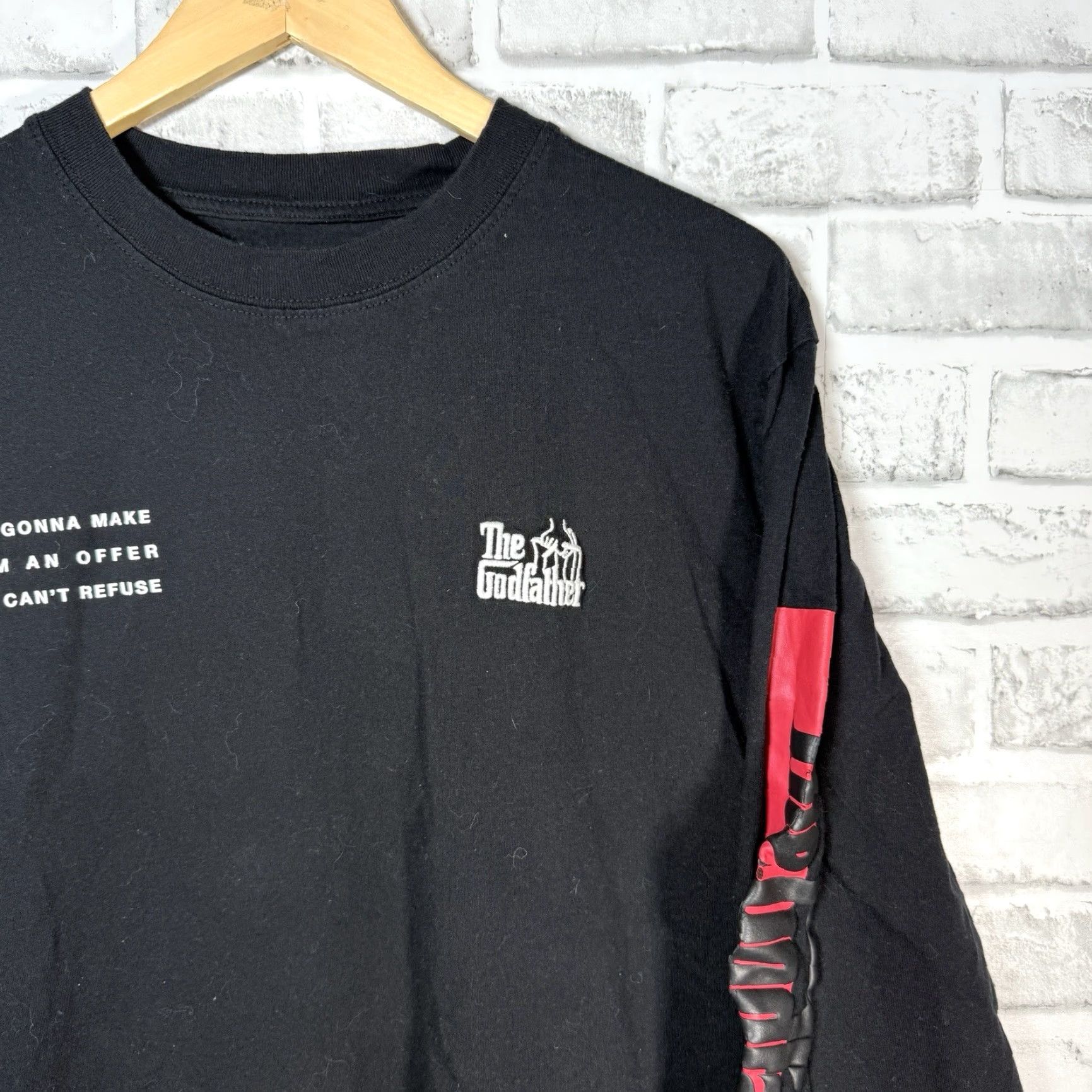 Vintage VINTAGE The Godfather 50 Years Black Graphic Long Sleeve Shirt Mens Size L Size US L / EU 52-54 / 3 - 2 Thumbnail