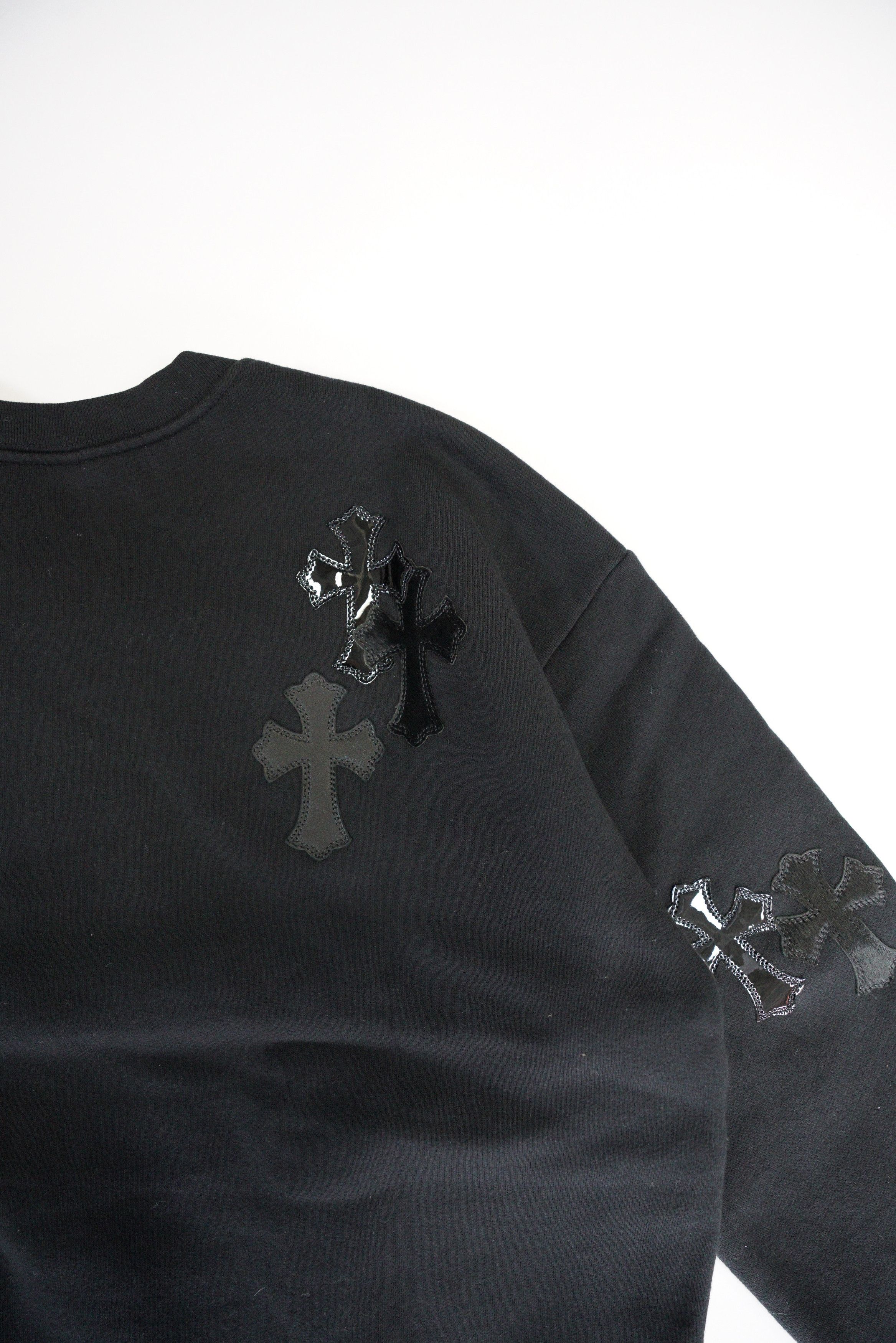 Chrome Hearts Chrome Hearts Pony Hair Patent Leather Cross Sweatshirt Size US M / EU 48-50 / 2 - 9 Thumbnail