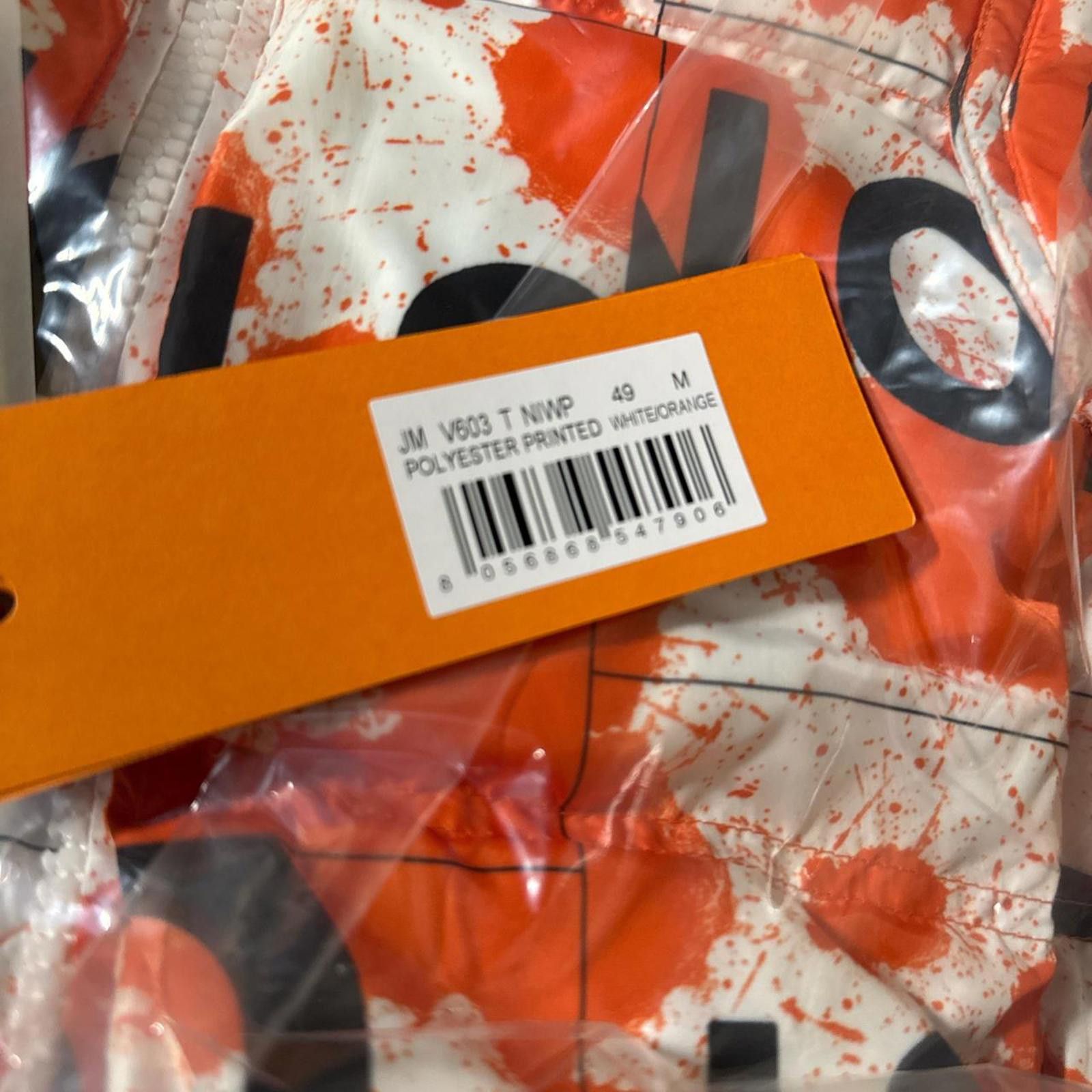 Von Dutch Von Dutch Puffer Jacket White/Orange Logo Print Fur Medium Size US M / EU 48-50 / 2 - 3 Thumbnail