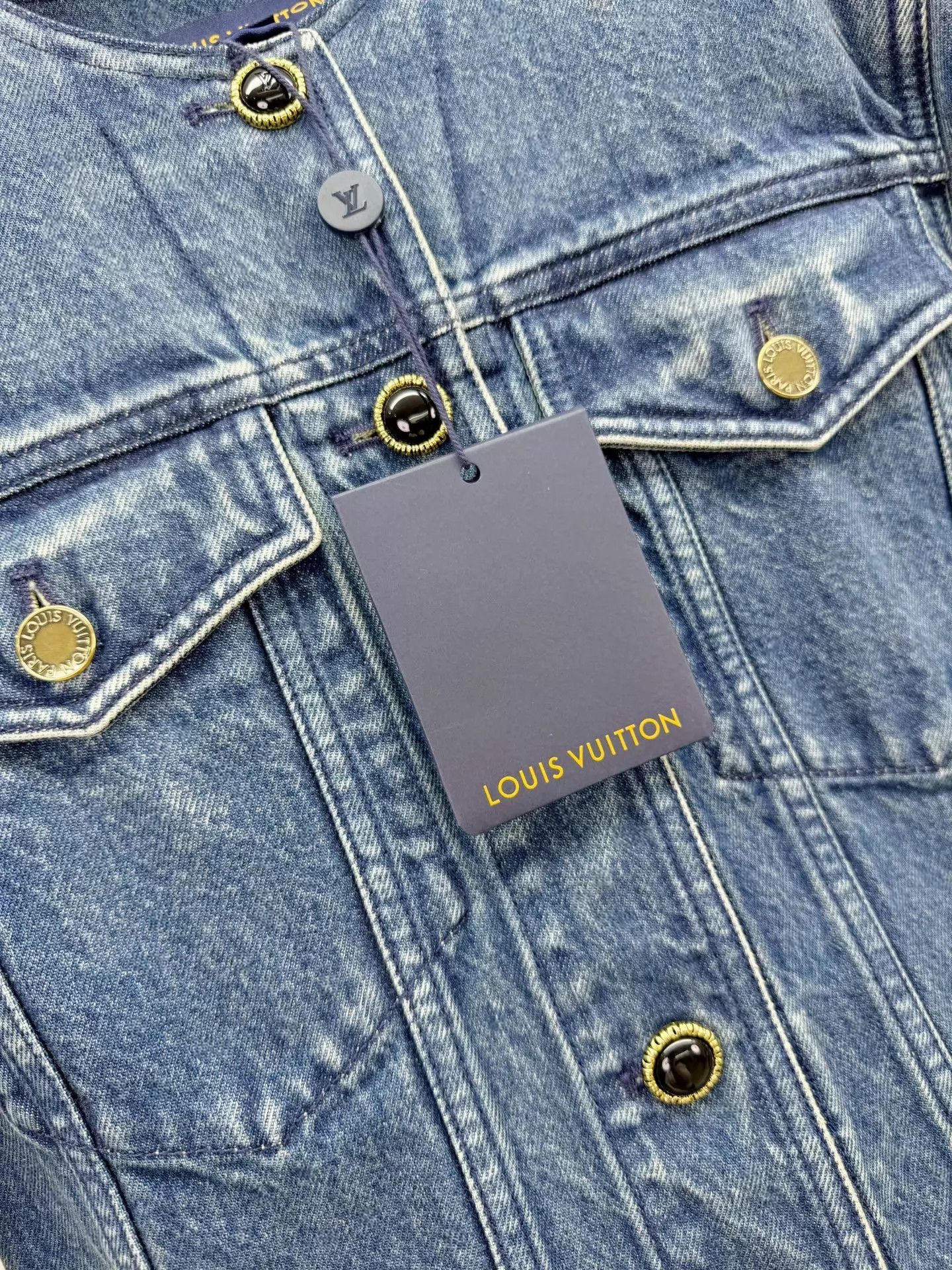 Louis Vuitton LV new with tags denim jacket size 34 authentic Size XS / US 0-2 / IT 36-38 - 4 Thumbnail