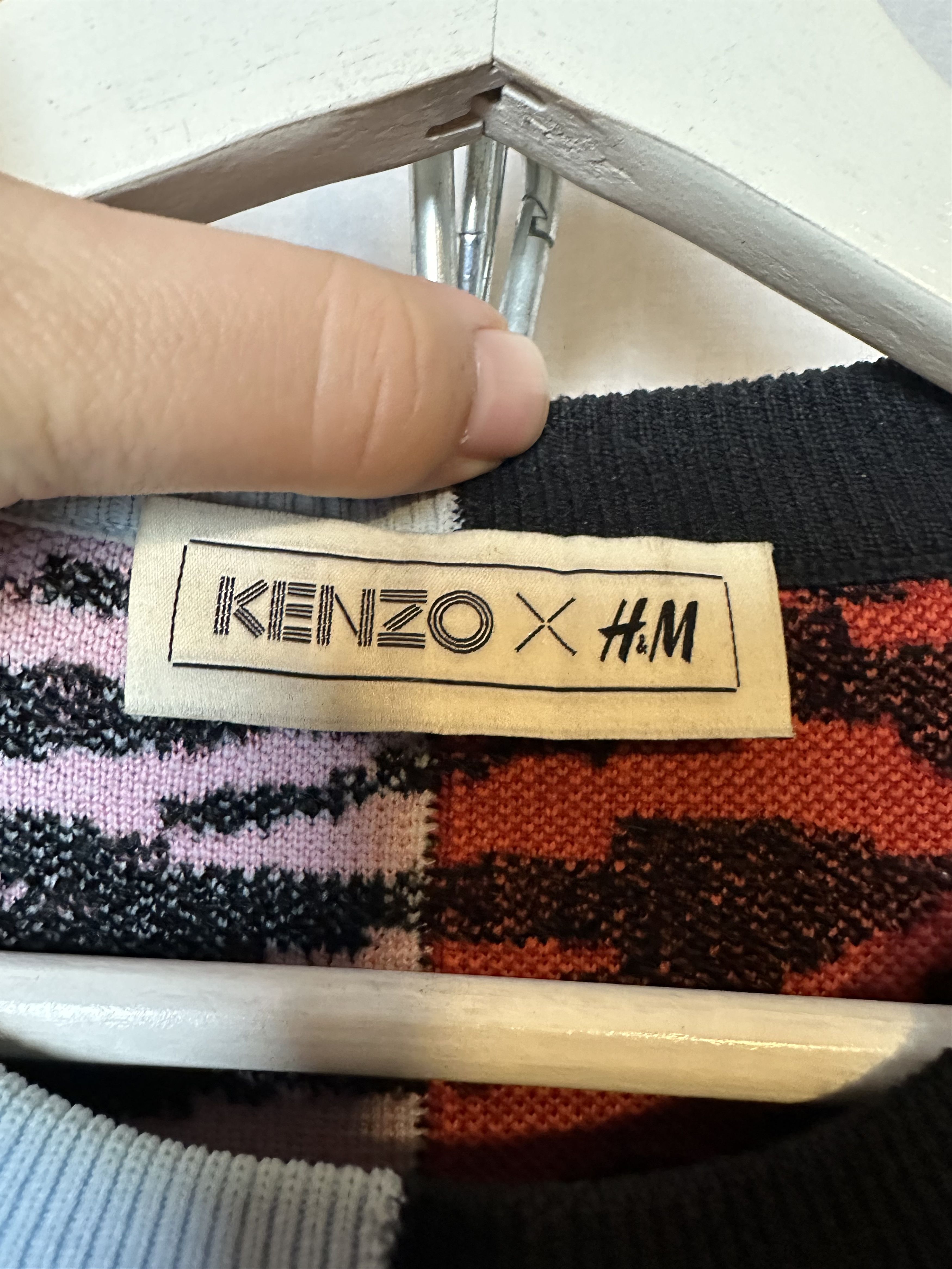 H&M × Kenzo multipattern knit sweater Size US L / EU 52-54 / 3 - 4 Thumbnail