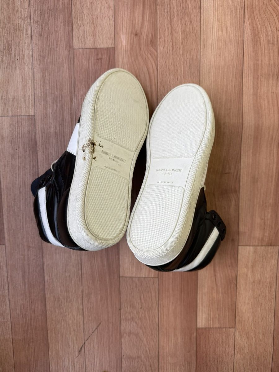 Saint Laurent Paris Saint Laurent SL/01H hightop sneakers Size US 7.5 / EU 40-41 - 16 Thumbnail