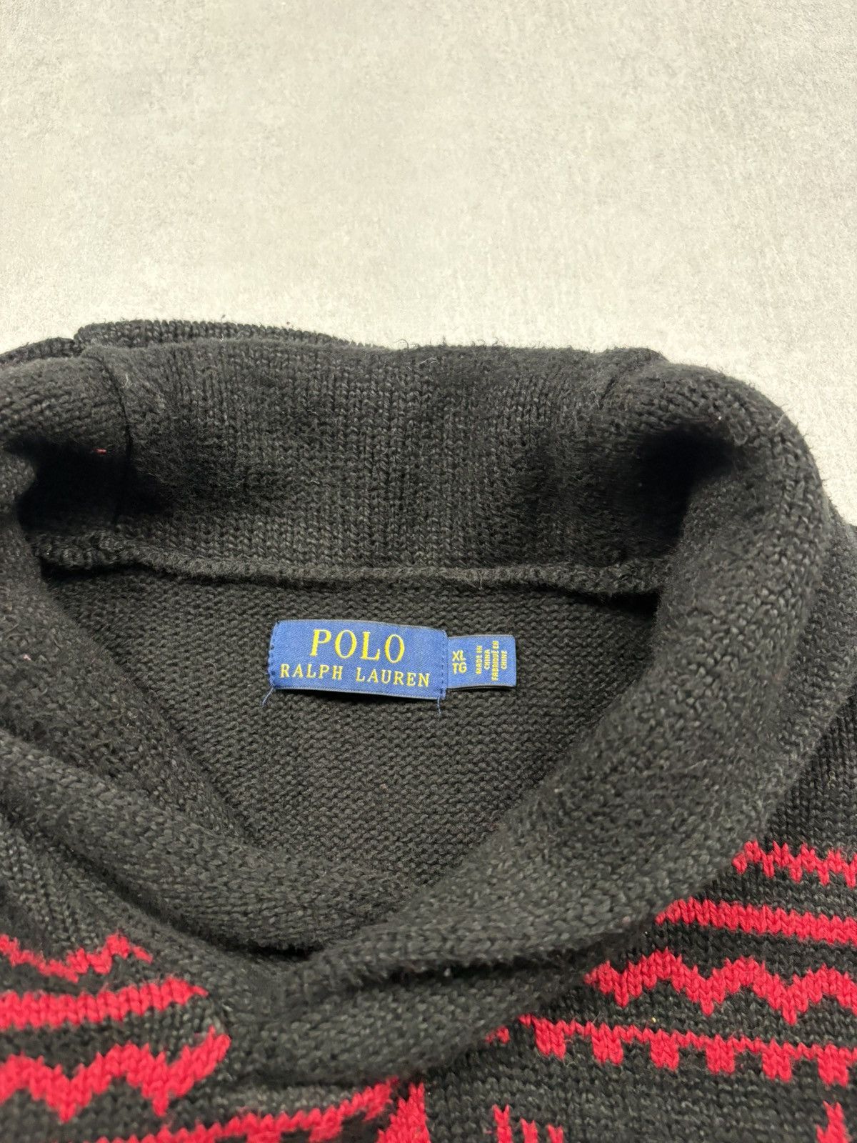 Polo Ralph Lauren Polo Ralph Lauren Snowflake Nordic Shawl Collar Sweater VTG Size US XL / EU 56 / 4 - 9 Thumbnail